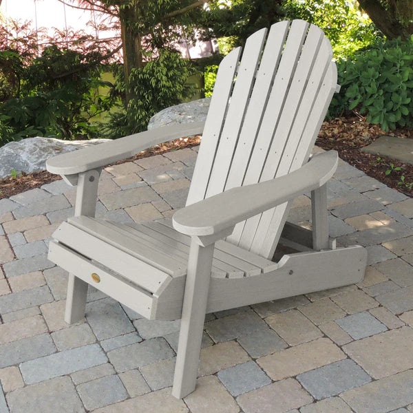 Hamilton Outdoor Folding & Reclining Adirondack Chair - Portable Patio Lounge Chair for Backyard, Poolside & Beach - Weather-Resistant Comfort for Relaxing Outdoors