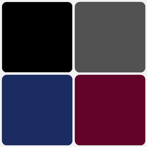 Black/Gray/Navy/Burgundy