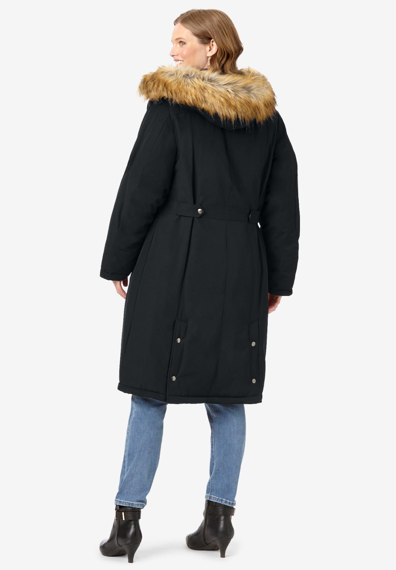 Woman Within Women's Plus Size Arctic Parka - Extra Long Winter Coat for Cold Weather | Waterproof Windproof Heavy Duty Parka for Outdoor Activities & Snow Adventures