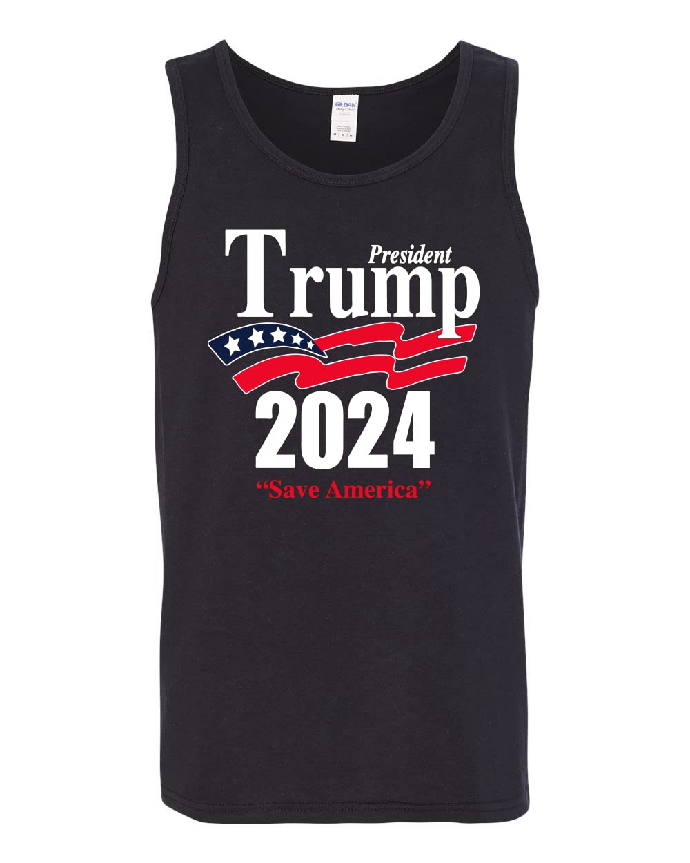 Wild Bobby Keep America Great | Trump 2020 Patriotic Men's Graphic Tank Top - Perfect for Political Rallies, Fourth of July & Conservative Events
