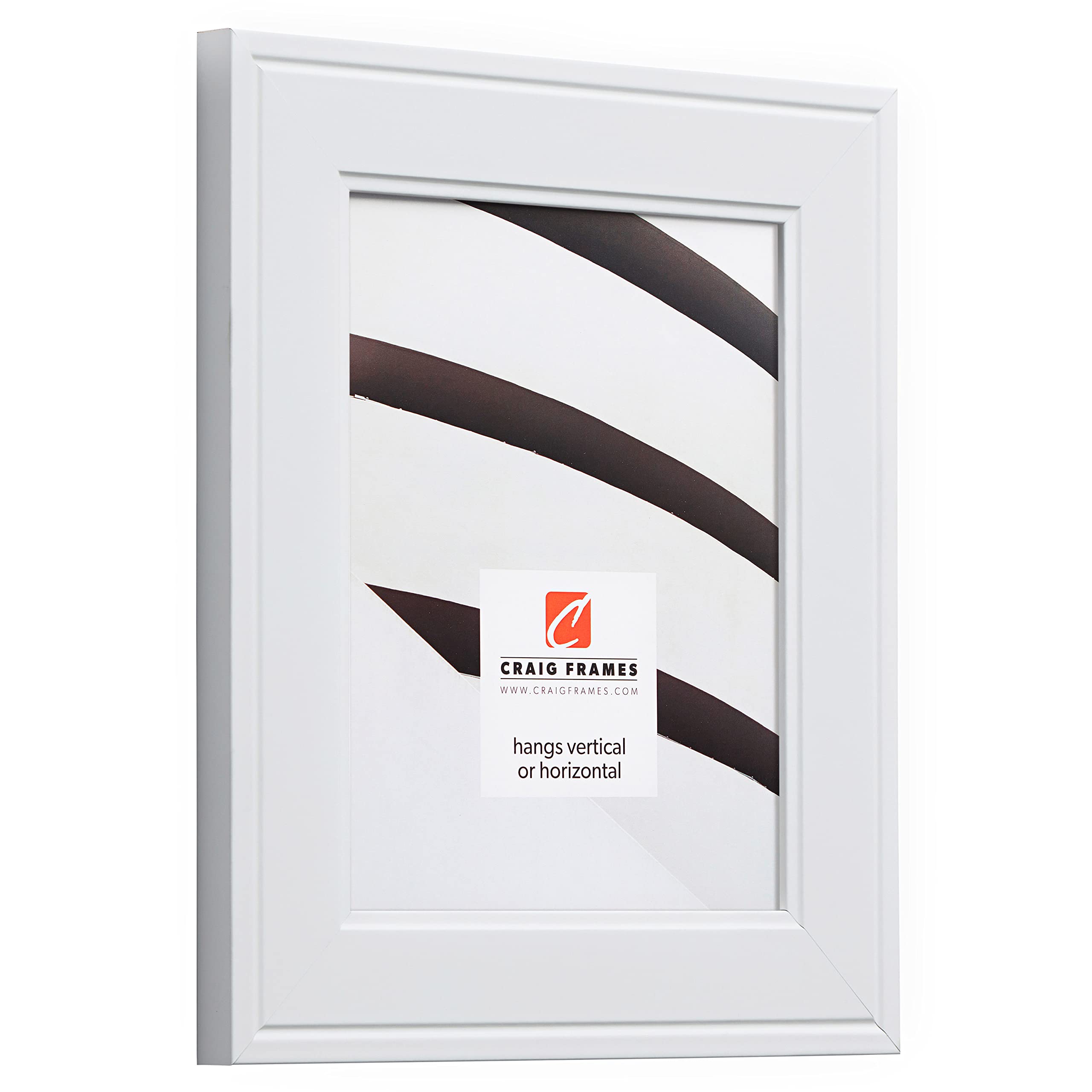 Craig Frames Contemporary Inspirations 10x12 Inch White Picture Frame Set of 4 - Perfect for Wall Decor, Photo Displays & Home Office Decorations