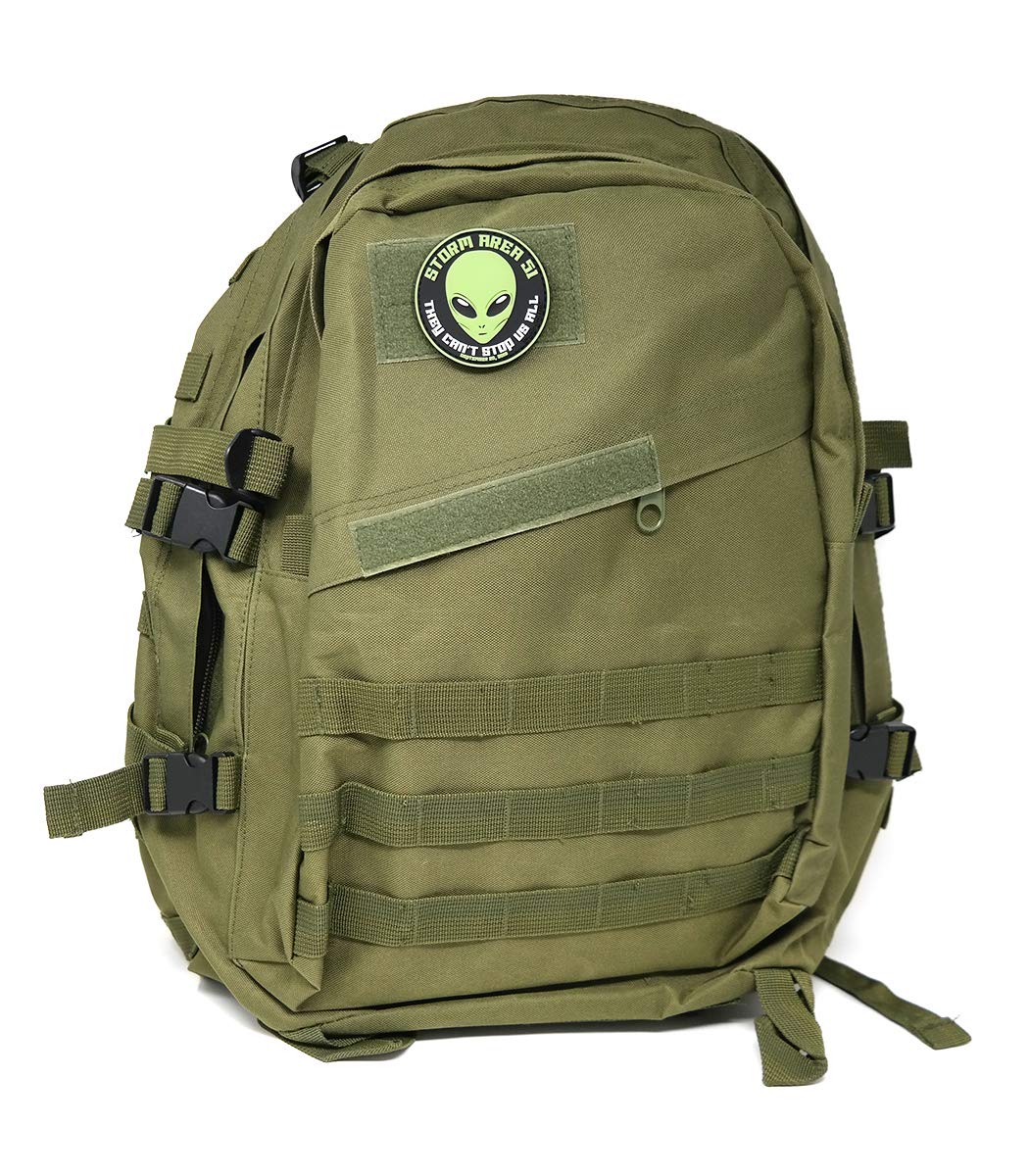 Storm Area 51 Commemorative PVC Tactical Hook and Loop Patch - Military Style Morale Patch for Vests, Backpacks & Cosplay - Perfect for Airsoft, Military Enthusiasts & Collectors