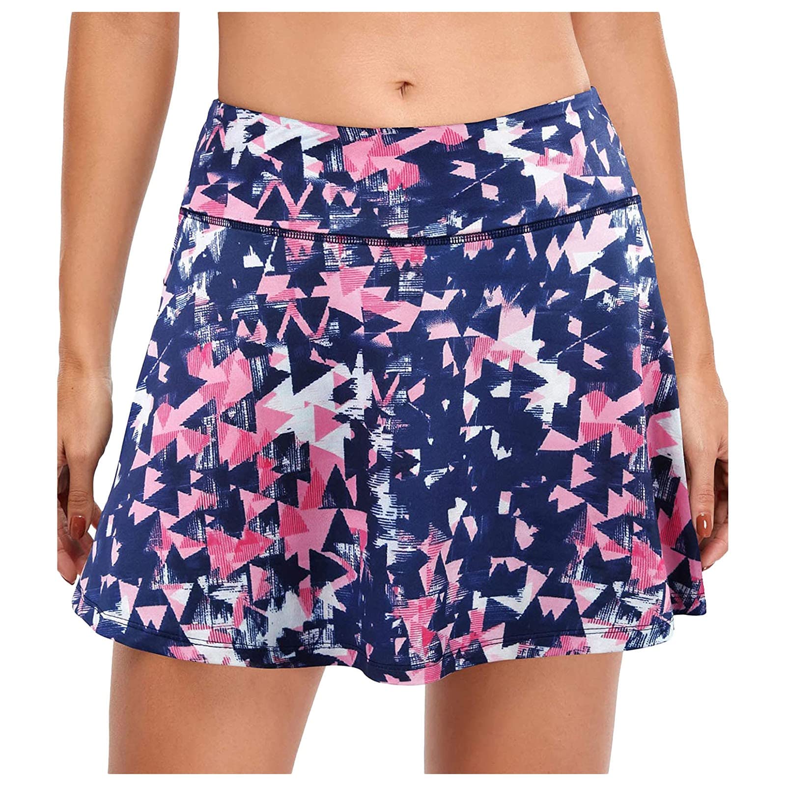Women's Elastic Golf & Tennis Skorts with Pockets - Comfortable Athletic Skirt Shorts for Sports & Casual Wear - Perfect for Golf, Tennis, Running and Outdoor Activities (Green)