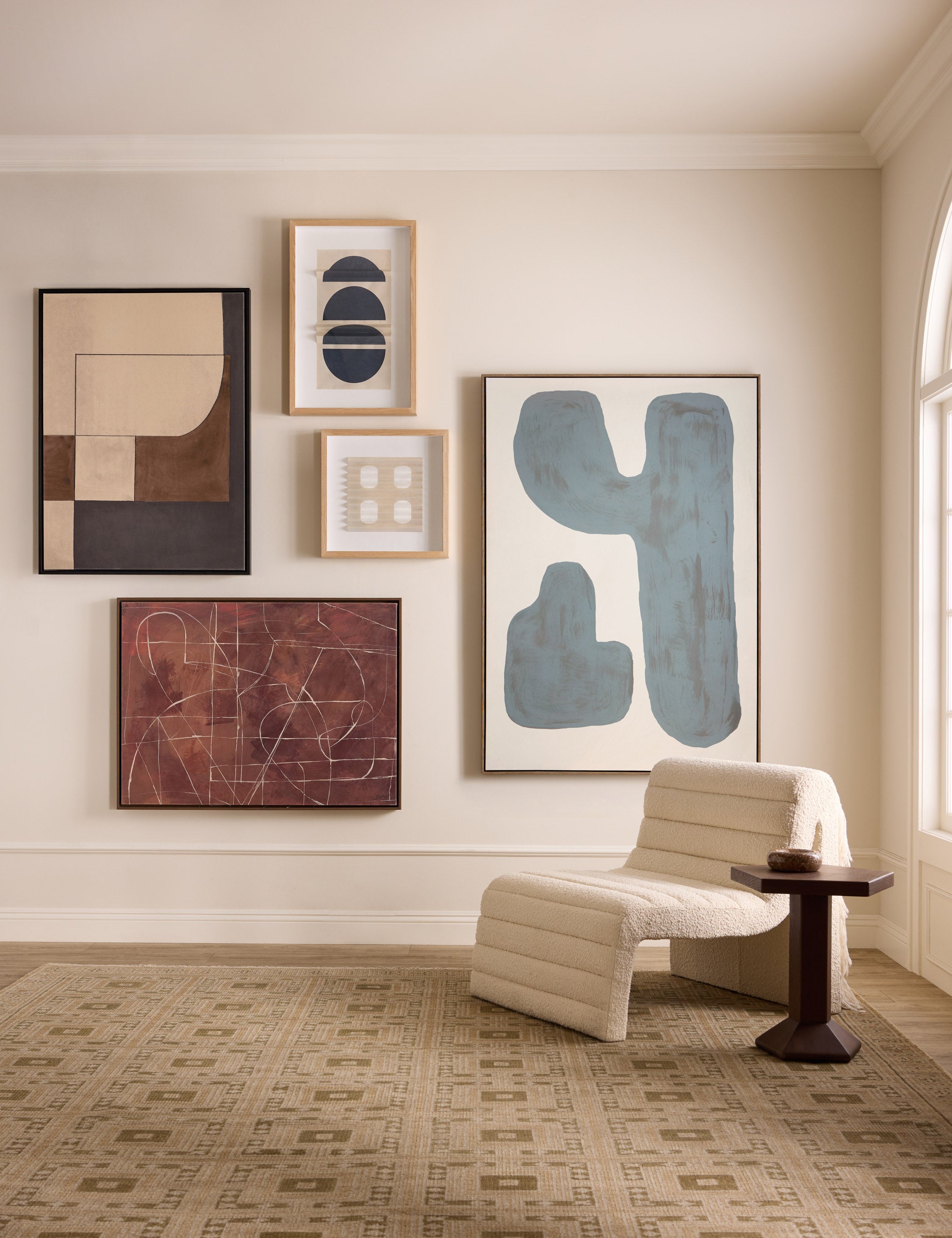 Foldover Sphere by Bobby Berk - Modern Geometric Decorative Accent for Home & Office | Perfect for Shelves, Desktops & Coffee Tables