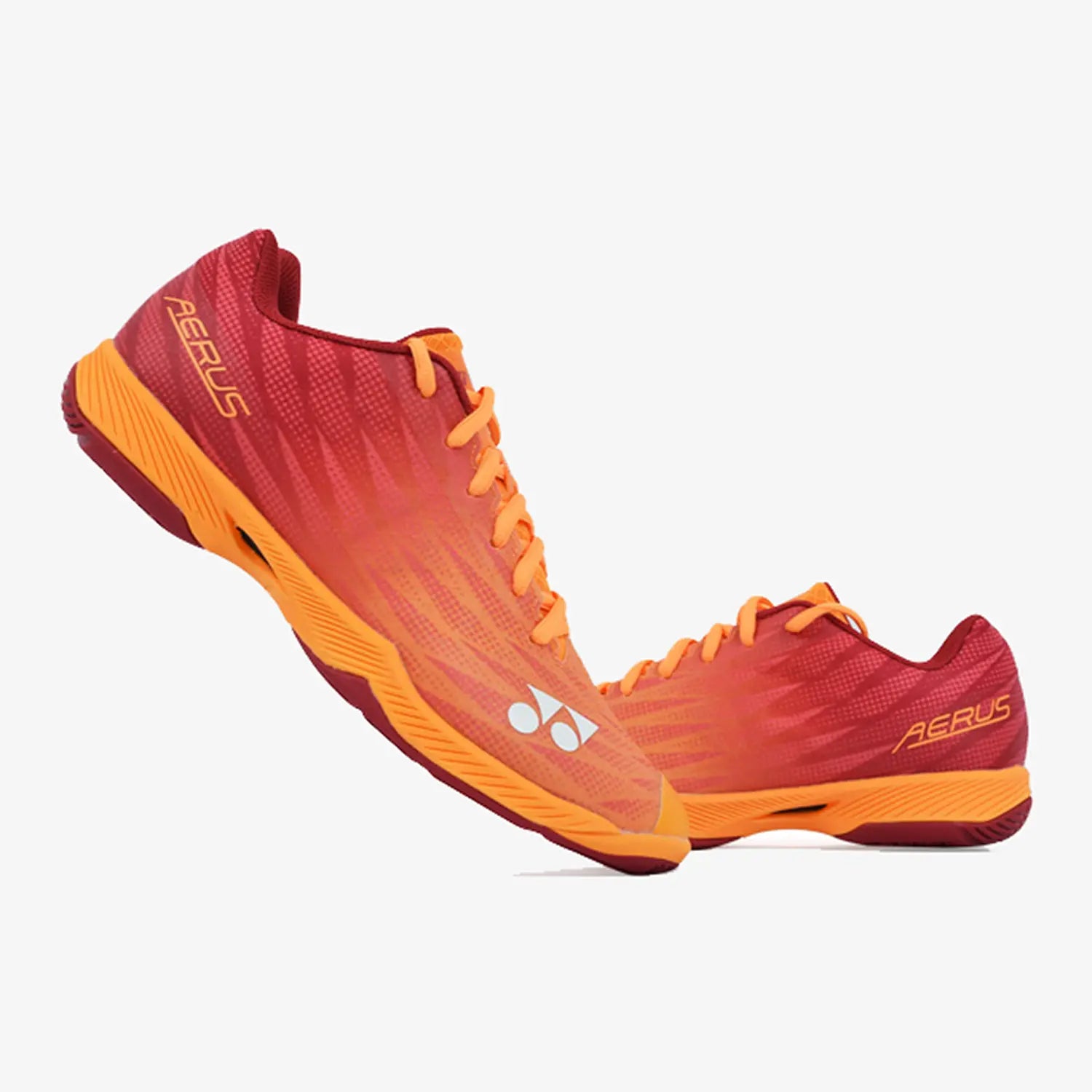 Yonex Aerus Z2 Men's Badminton Shoes - Lightweight & Breathable (Orange/Red) - Perfect for Court Sports & Indoor Games