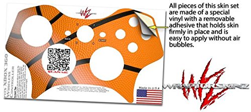 WraptorSkinz Vinyl Decal Skin for XBOX 360 Wireless Controller - Custom Basketball Design | Protective Cover for Gaming Accessories (Controller Not Included) - Perfect for Gaming Enthusiasts & Sports Fans
