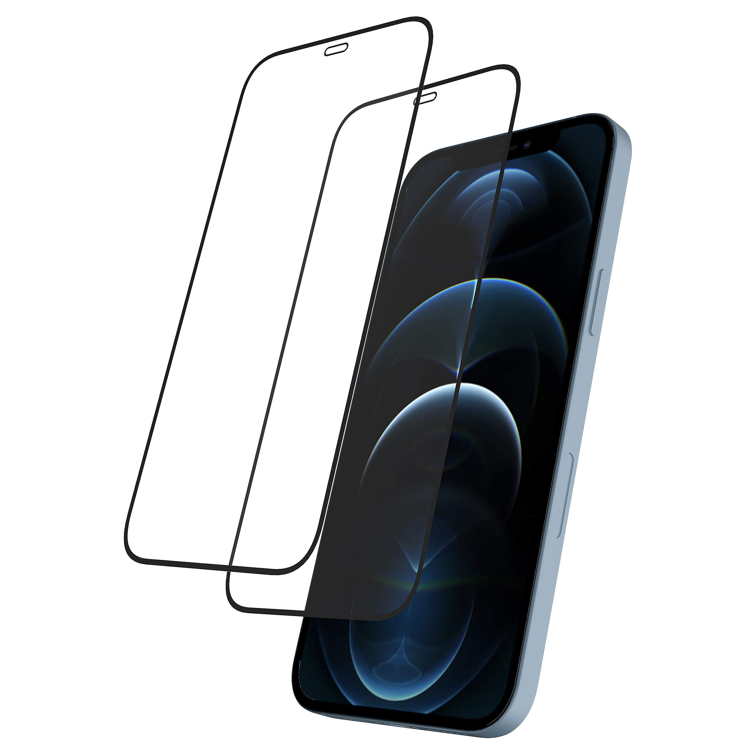Rosebono 2-Pack Tempered Glass Screen Protector for iPhone 12 Pro Max (6.7 Inch) - Edge to Edge Full Coverage, Ultra Clear, Anti-Scratch & Bubble-Free - Perfect for Daily Use, Gaming & Outdoor Activities