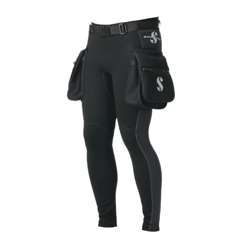 Scubapro Men's Hybrid Cargo Pants 1mm Neoprene - Waterproof Scuba Diving & Fishing Pants with Multiple Pockets | Perfect for Underwater Adventures & Outdoor Water Sports