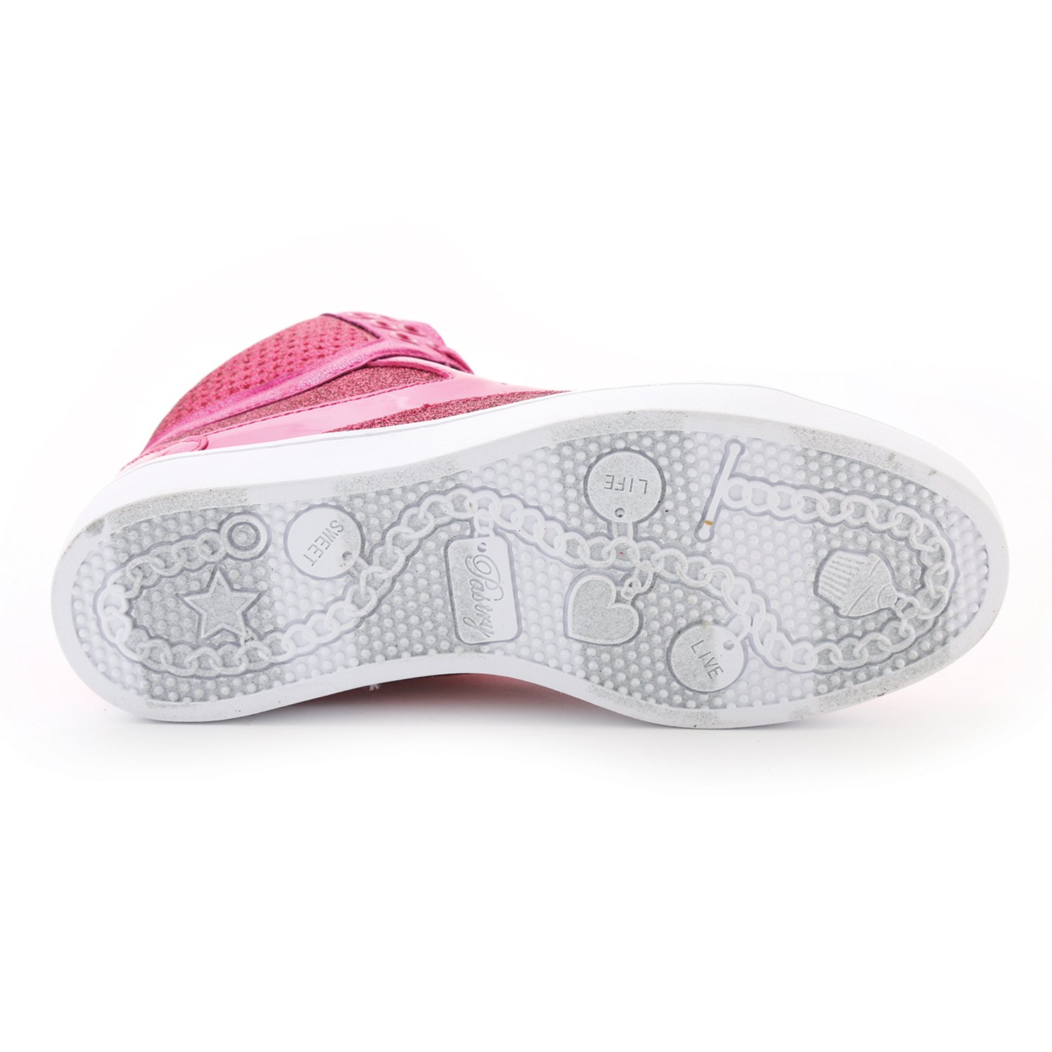 Women's Glitter High-Top Sneakers - Fashion Pastry Pop Tart Dance Shoes for Women | Comfortable & Stylish for Dance, Parties & Casual Wear