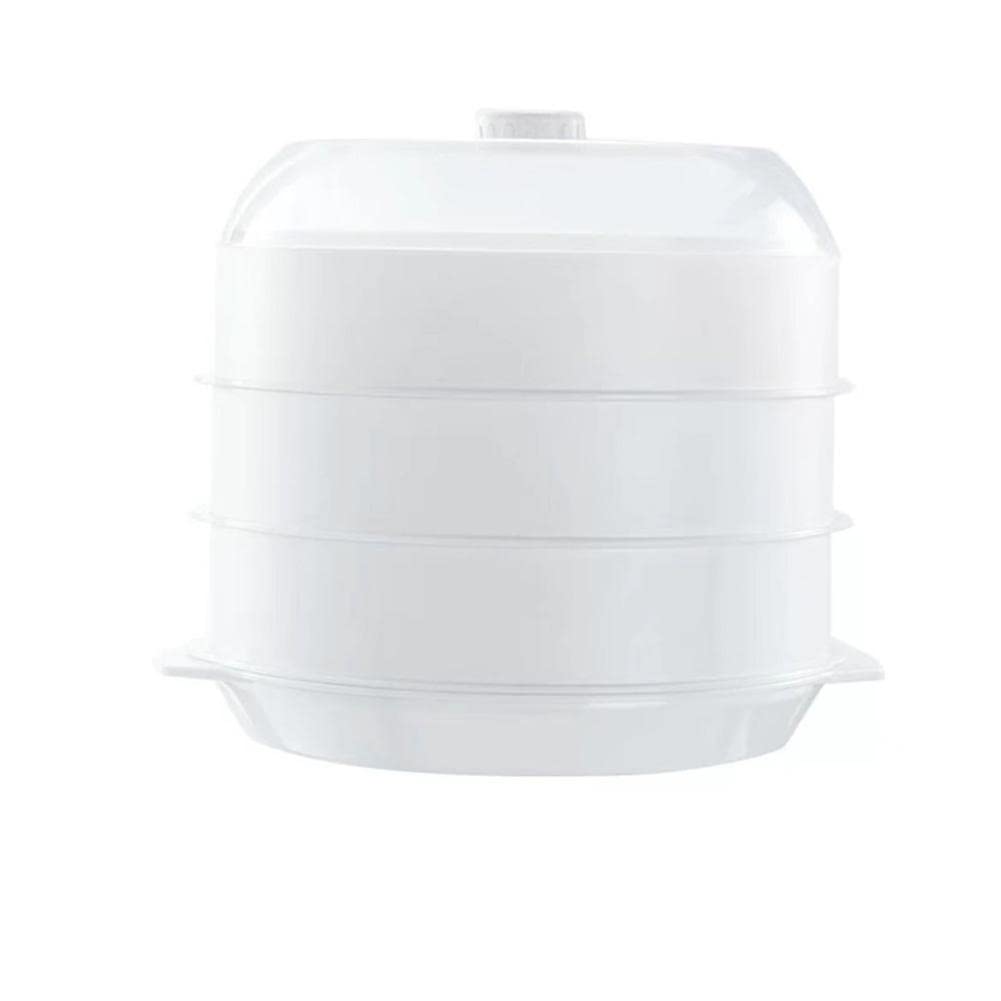 JINYISI Microwave Steamer with Lid - BPA-Free Plastic Food Steamer Container for Vegetables, Rice & Healthy Cooking | Perfect for Quick Meals, Meal Prep & Office Lunches