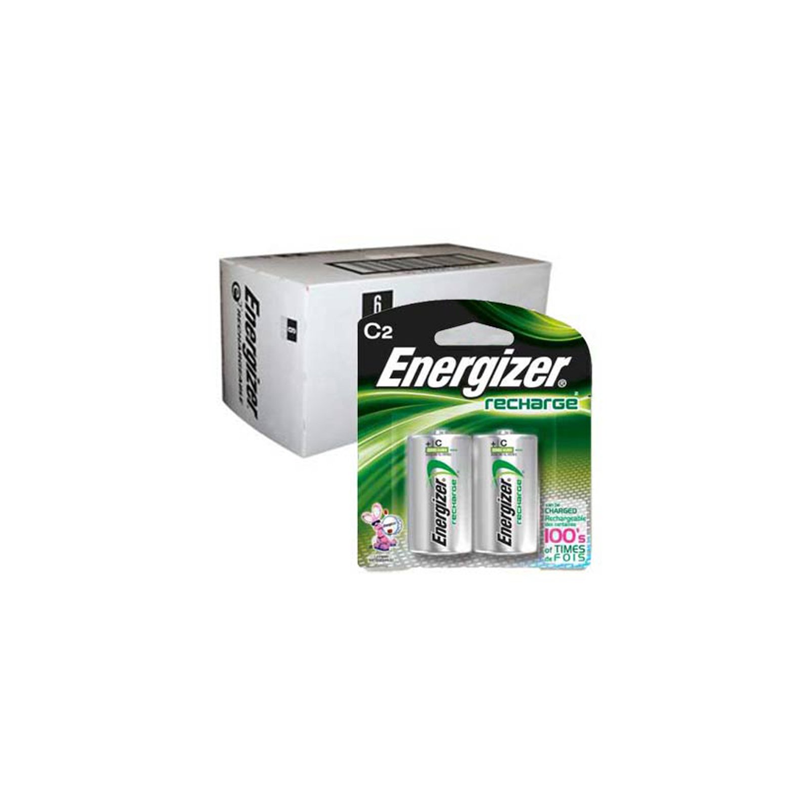 EVENH35BP2 - 8 Pack NiMH Rechargeable C Batteries 1.2V 3500mAh, Long Lasting Power for Flashlights, Toys, Radios & Emergency Devices