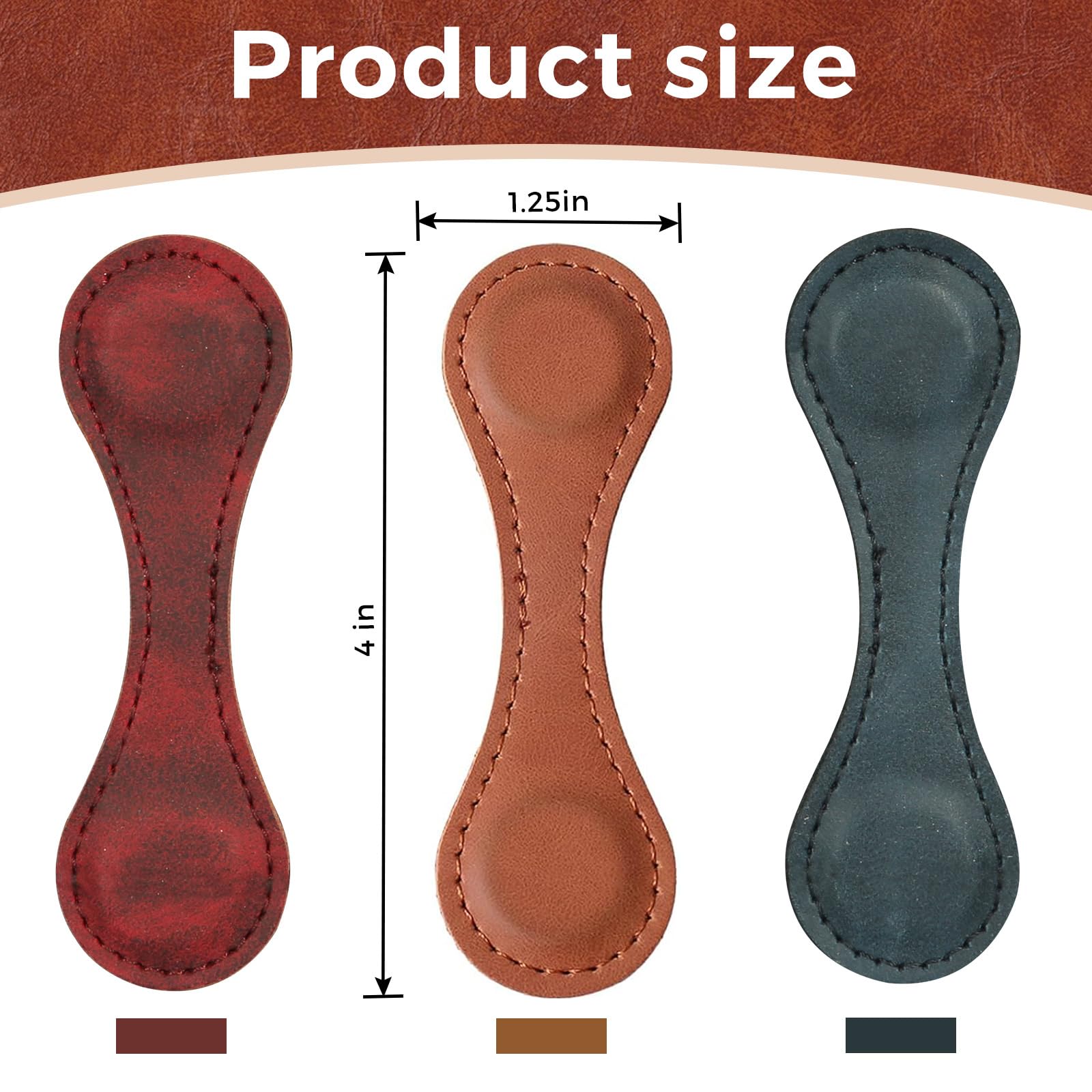 Magnetic Bookmarks for Books - Premium Leather Magnetic Bookmarks for Women & Men - Unique Reading Gifts for Book Lovers, Friends, Family & Kids - Perfect for Home, Office, School & Travel Use