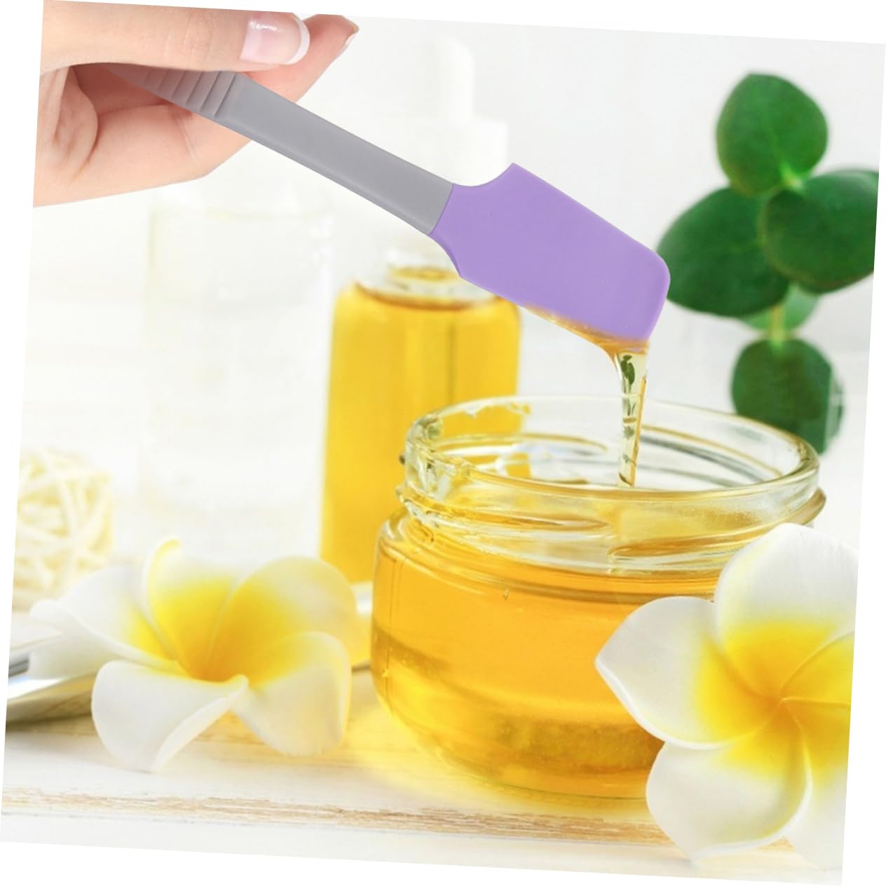 15-Piece Professional Wax Spatula Set for Face & Body - Skin Care, Makeup Application & Hair Removal Tools - Facial Cosmetic Spatulas & Makeup Scrapers (Purple) - Perfect for DIY Beauty, Salon Treatments & At-Home Skincare Routines