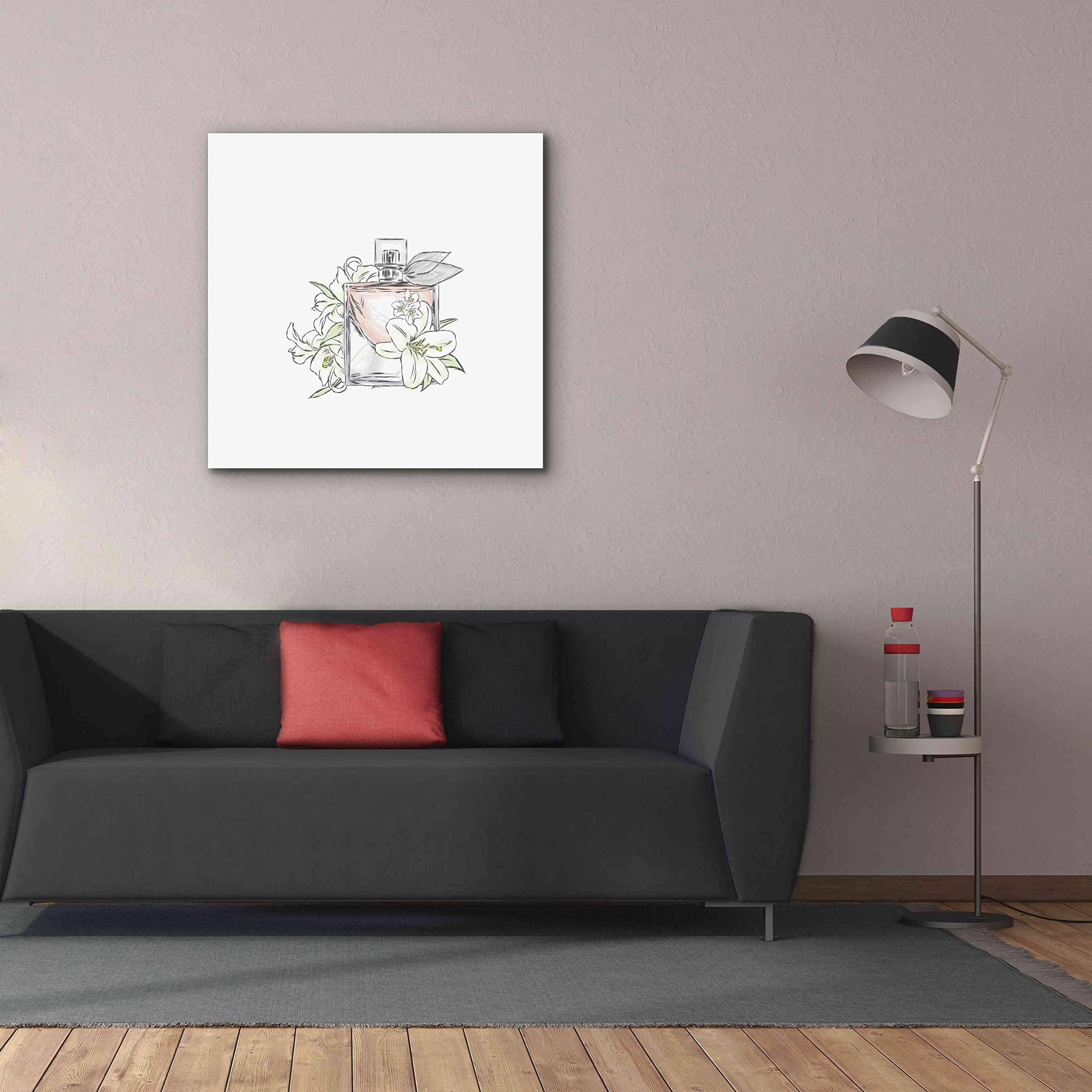 Incado Epic Graffiti 'Perfume VI' Giclee Canvas Wall Art - 37x37 Inches Modern Abstract Painting for Living Room, Bedroom & Office Decor