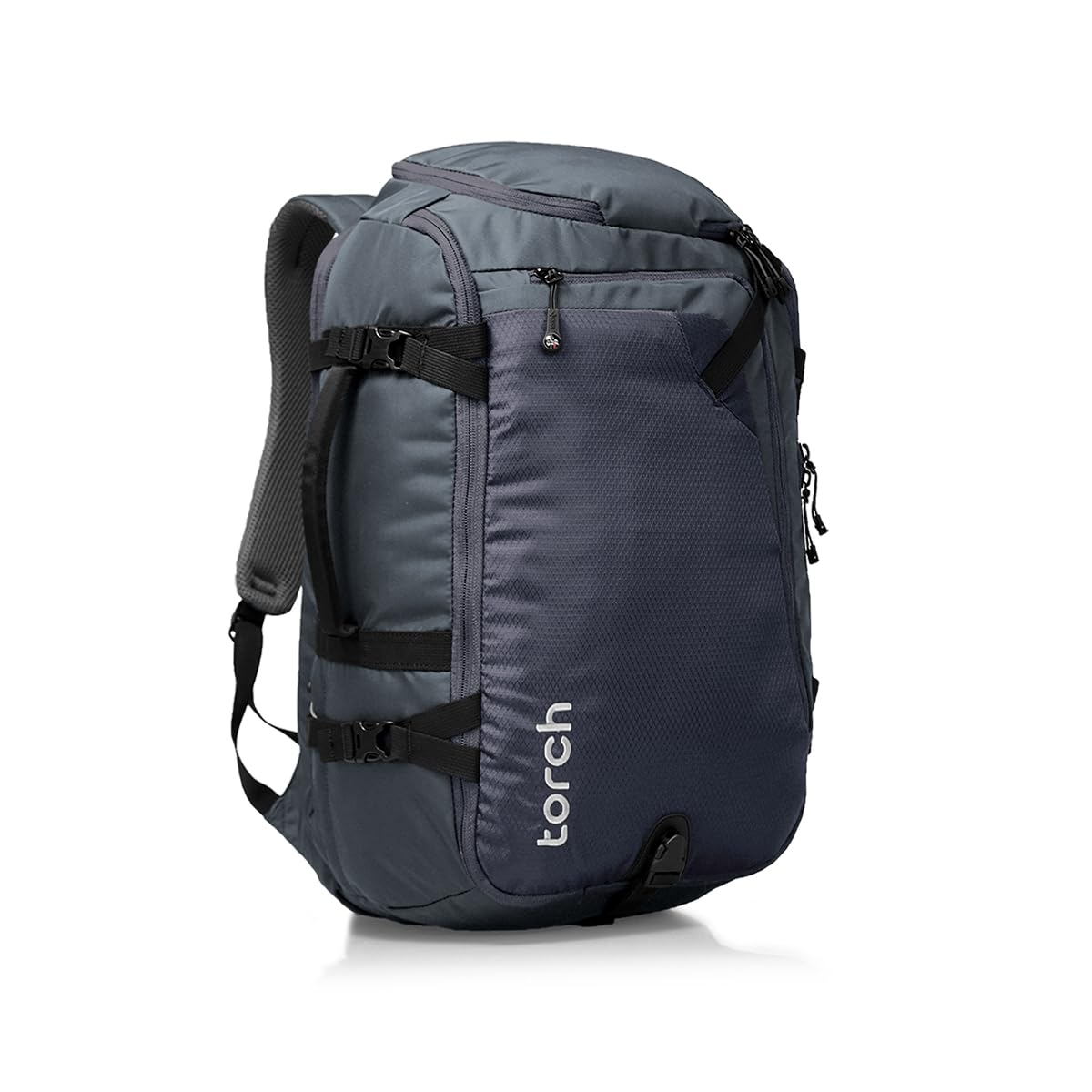 40L Travel Backpack for Men - Airline Approved Carry On Backpack with Rain Cover | Waterproof Hiking Backpack for Camping, Outdoor Adventures & Business Travel | Durable Takahagi Iron Grey Backpack