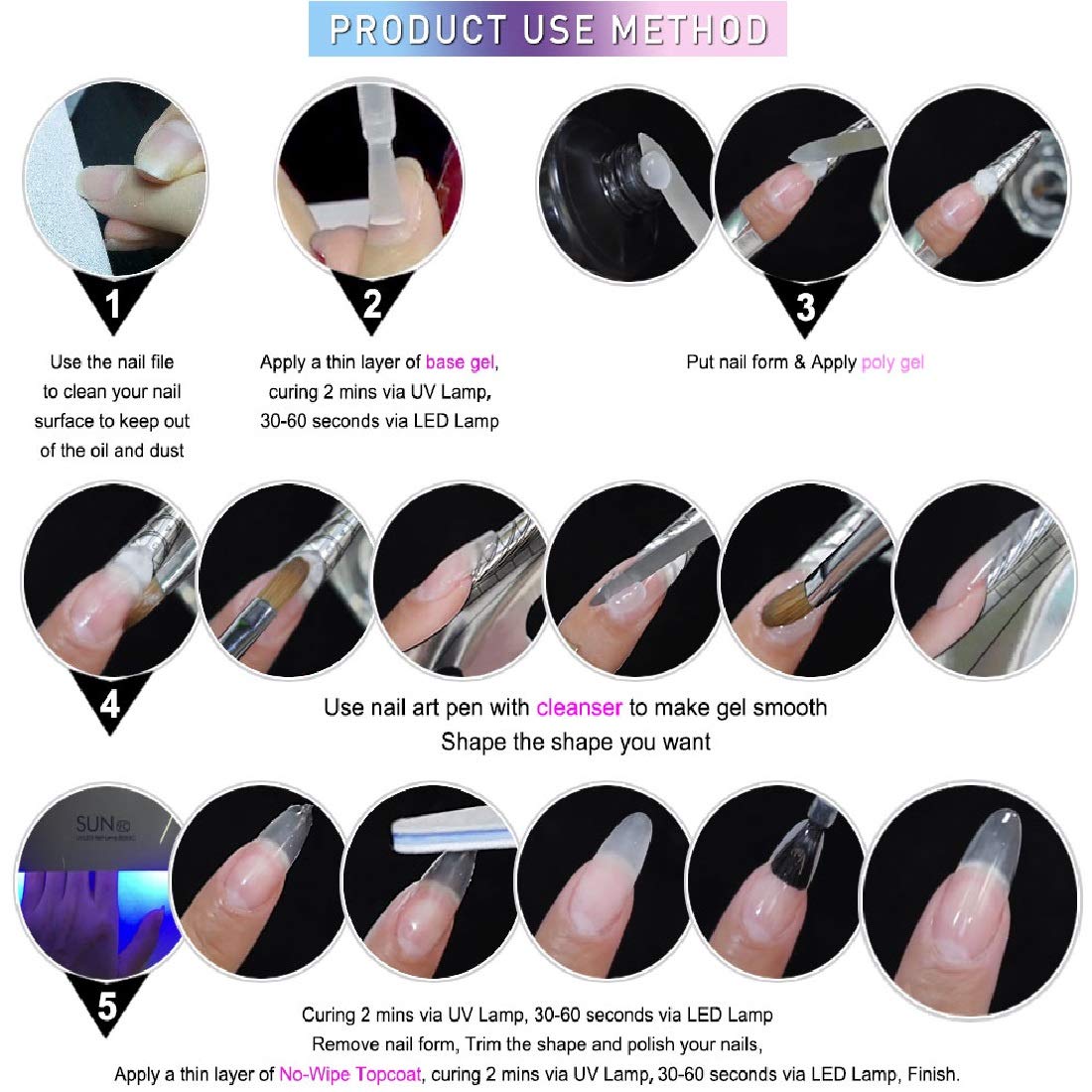 VENALISA R26 30ml Poly Extension Gel - Professional Nail Builder Gel for Strong Nail Enhancements & Extensions | Includes Slip Solution & Application Tools | Perfect for Salon, DIY Manicures & Nail Art