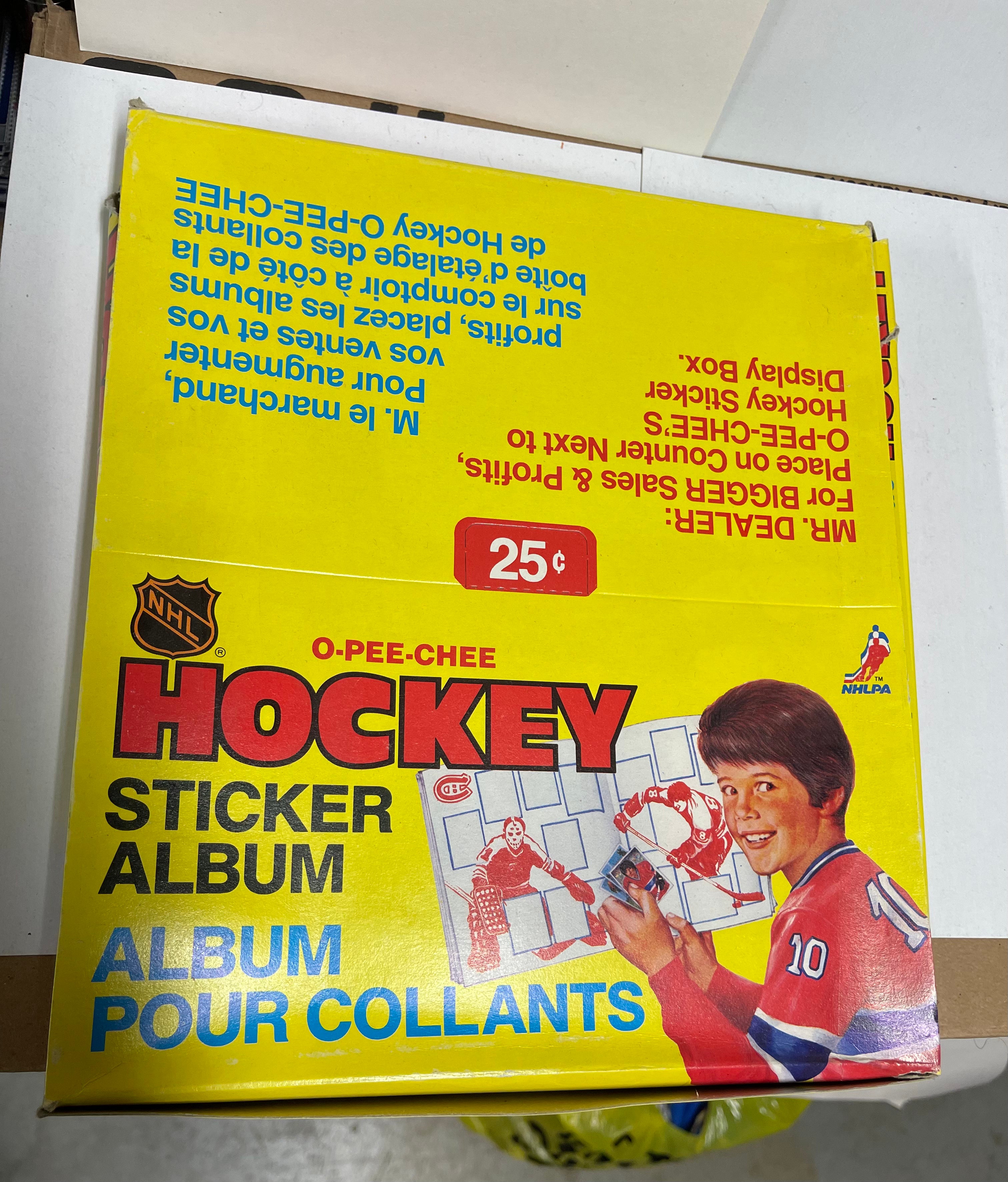 12-Pack OPC Hockey Sticker Albums Box - Collectible Sports Trading Cards for Kids & Adults - Perfect for Gifts, Parties, and Memorabilia Collections