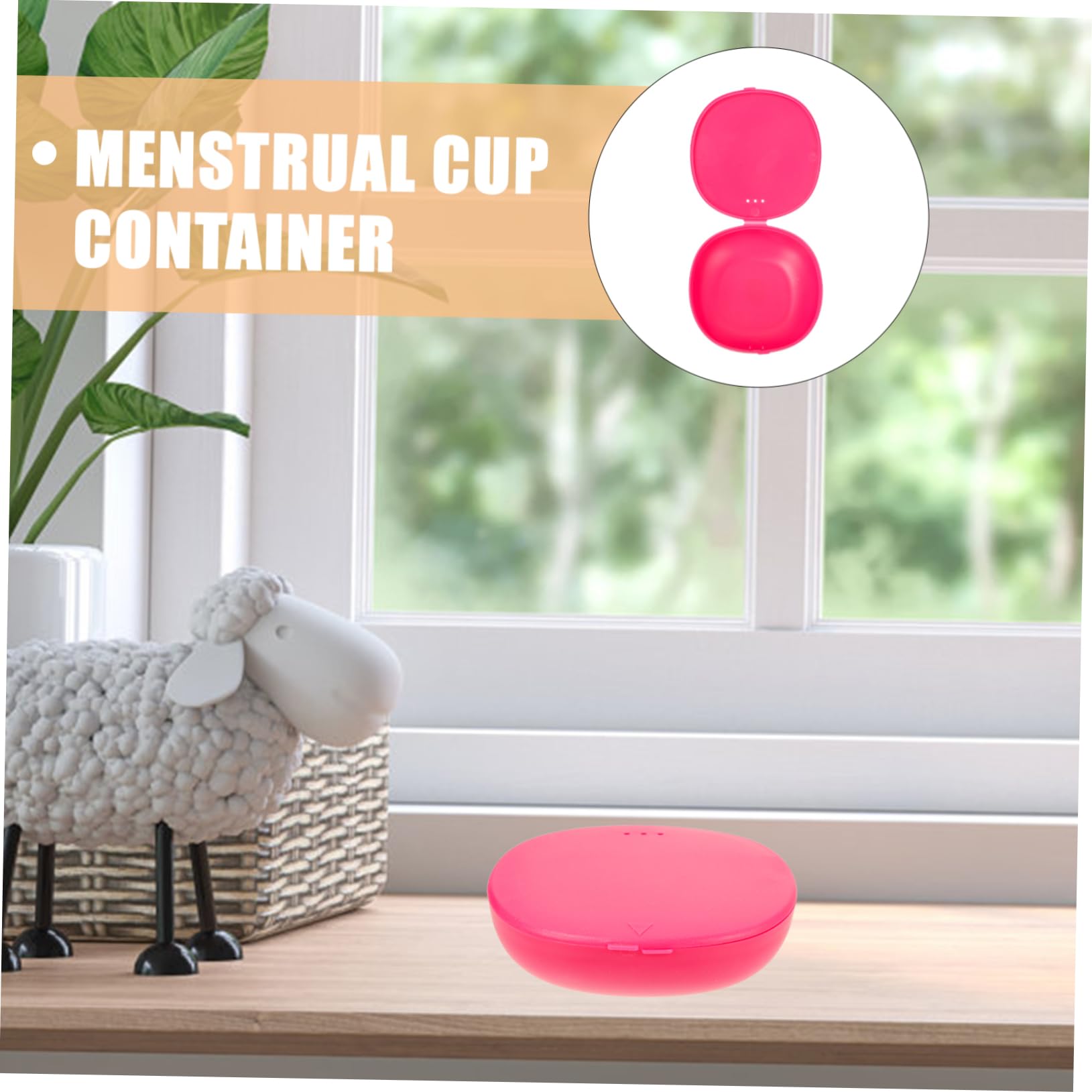 Lurrose 6 Pack Silicone Menstrual Cup Storage Case - Reusable Sanitary Cup Holder, Tampon & Sanitary Napkin Organizer for Women | Perfect for Travel, Gym, and On-the-Go Protection