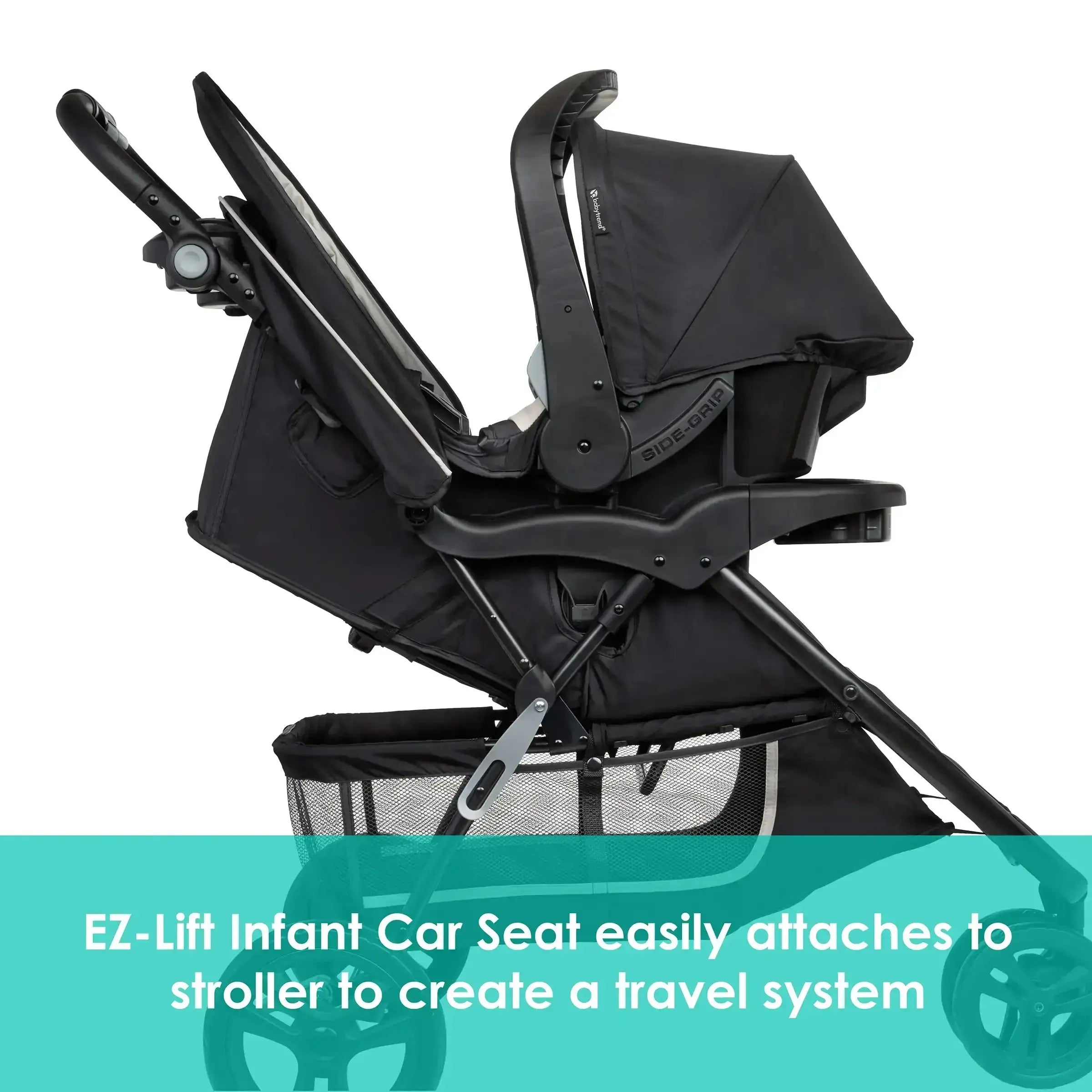 EZ Ride Stroller Travel System with EZ Lift™ Infant Car Seat - Desert Tan (Walmart Exclusive) | Lightweight Baby Stroller & Car Seat Combo for Newborns | Perfect for Travel, Shopping & Daily Walks