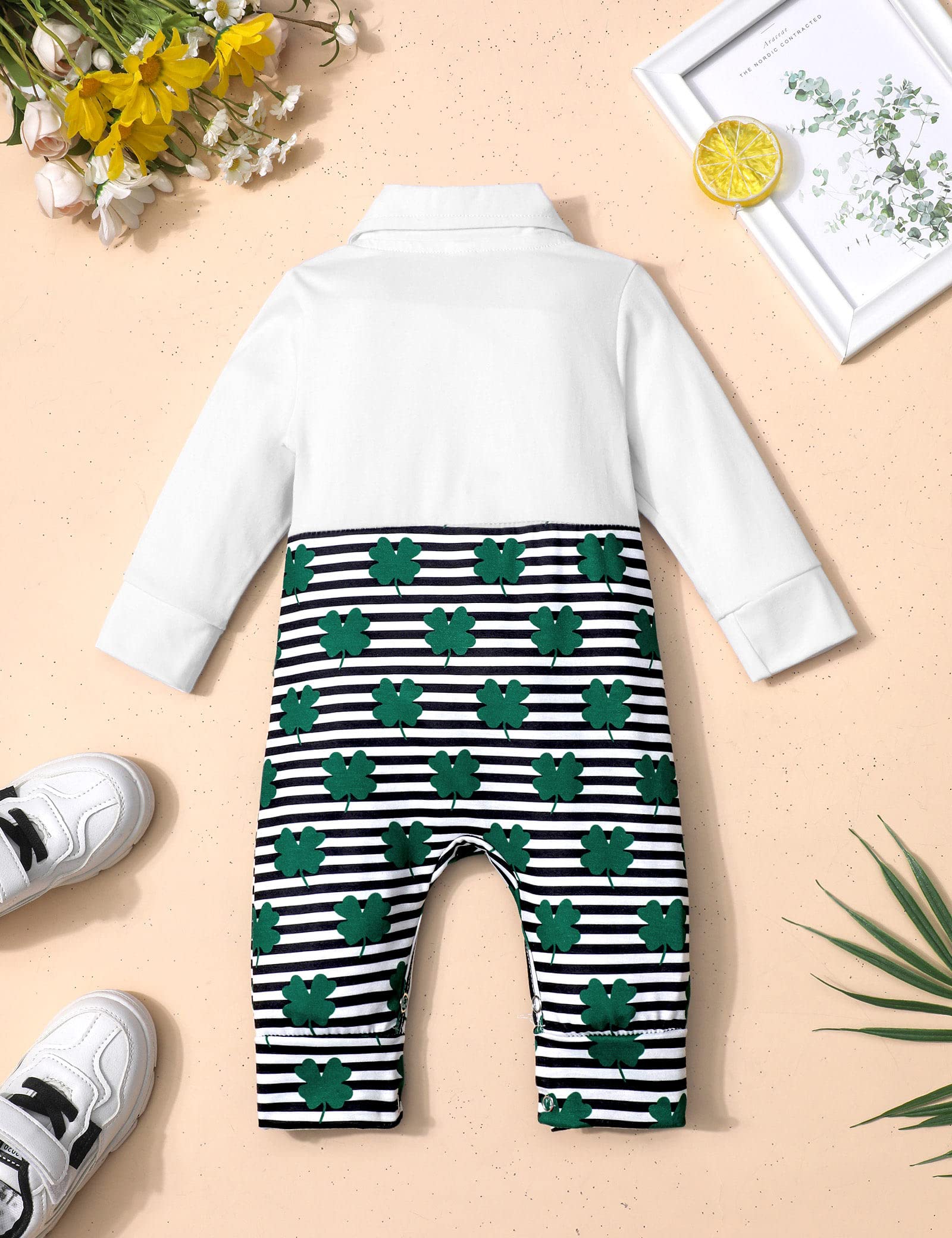 St. Patrick's Day Baby Boy Outfit - Cute Green Gentleman Onesies for Infant Boys | Perfect for Holiday Photos, Parties & Family Celebrations