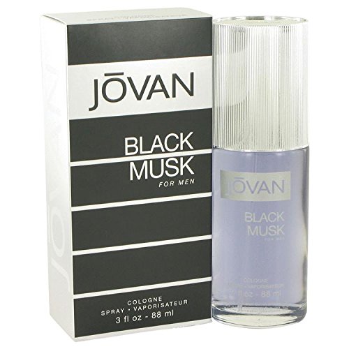 Jovan Black Musk Cologne Spray for Men - 3 oz / 90ml Authentic Fragrance | Musk Scented Perfume for Date Night & Special Occasions