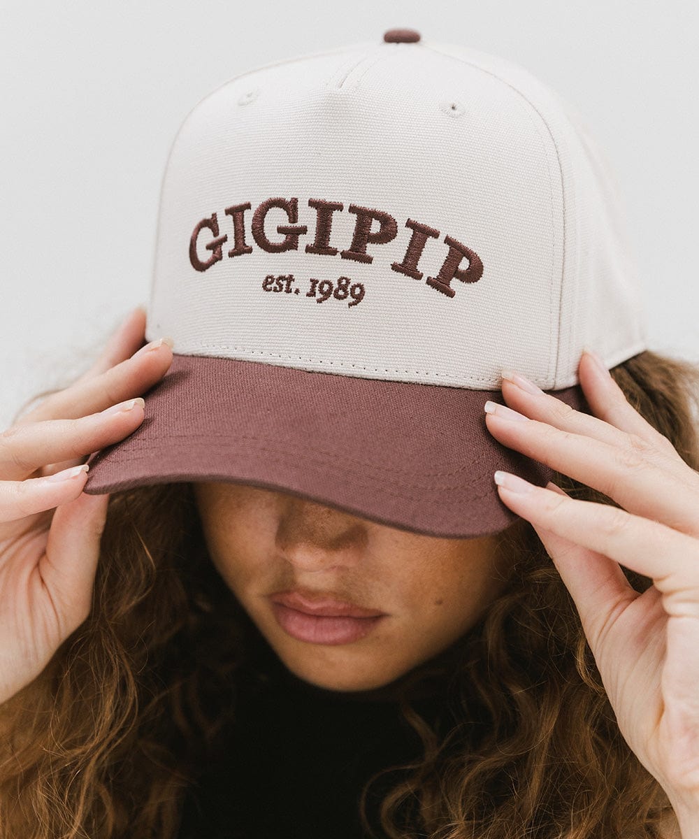 Gigi Pip Women's Vintage Distressed Trucker Hat - Adjustable Snapback Cap for Outdoor, Travel & Casual Wear