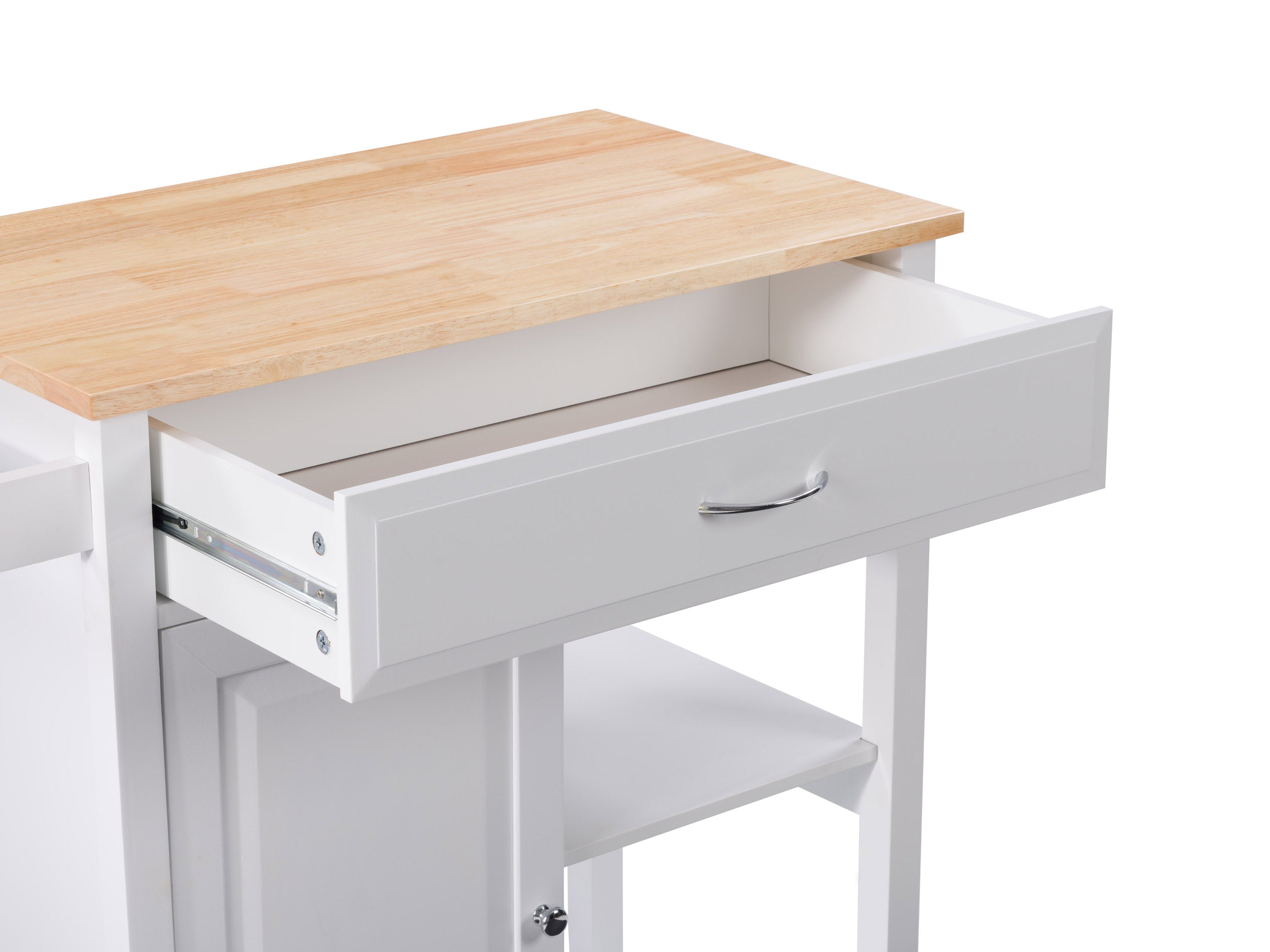 Stainless Steel Rolling Kitchen Cart with Locking Wheels - Mobile Kitchen Island for Small Spaces, Food Prep, and Extra Storage - Perfect for Apartments, Dorms, and Compact Kitchens