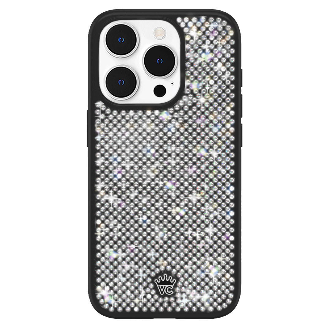Luxury Black Caviar Crystals iPhone Case - Elegant Protective Cover for iPhone 13/14/15 Pro Max | Perfect for Parties, Weddings & Special Occasions