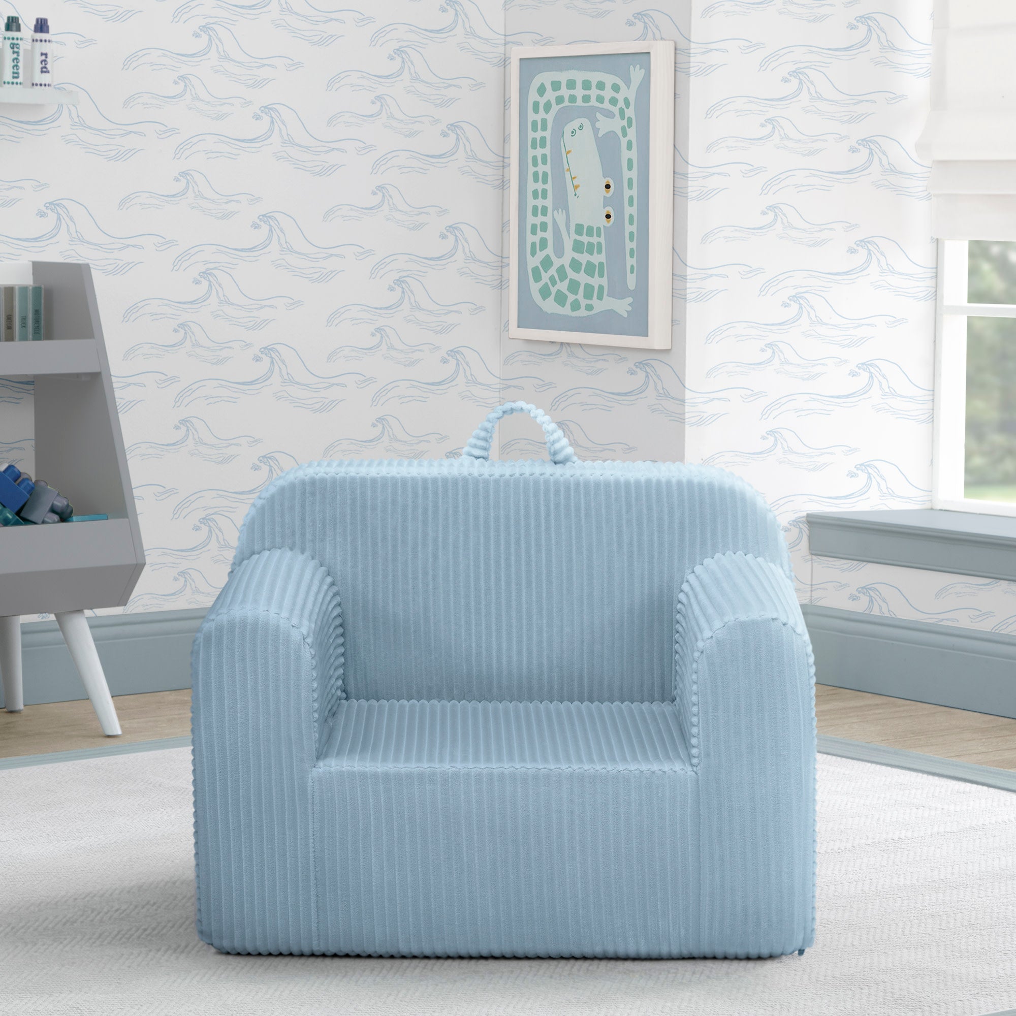 Stylish Cozee Corduroy Chair - Soft & Comfortable Upholstered Armchair for Living Room, Bedroom, or Office - Perfect for Reading, Relaxing & Lounging