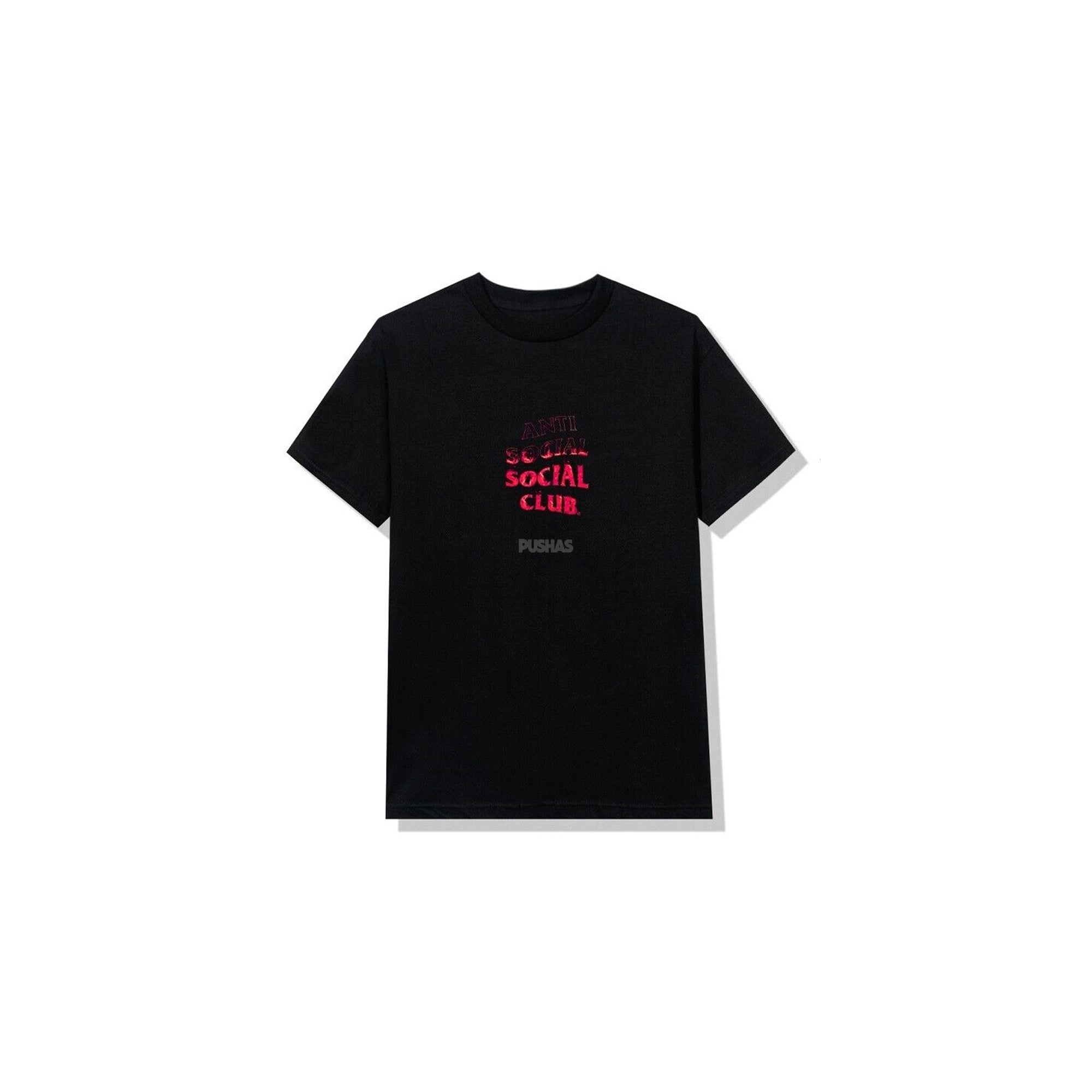 Anti Social Social Club A Fire Inside Pink Flame Graphic T-Shirt - Black | Streetwear Fashion, Urban Style, Casual Outfit for Men & Women | Perfect for Concerts, Parties & Everyday Wear