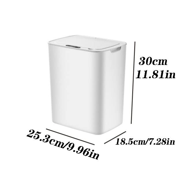 14L Smart Induction Trash Can - Automatic Motion Sensor Dustbin for Kitchen, Bedroom & Bathroom | Touchless Electric Waste Bin with Odor Control | Ideal for Home, Office & Indoor Use (Pink)