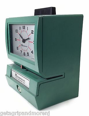 ACROPRINT Model 125 Duty Analog Automatic Print Time Clock with Extra Ribbon - Employee Time Tracking for Small Businesses & Offices