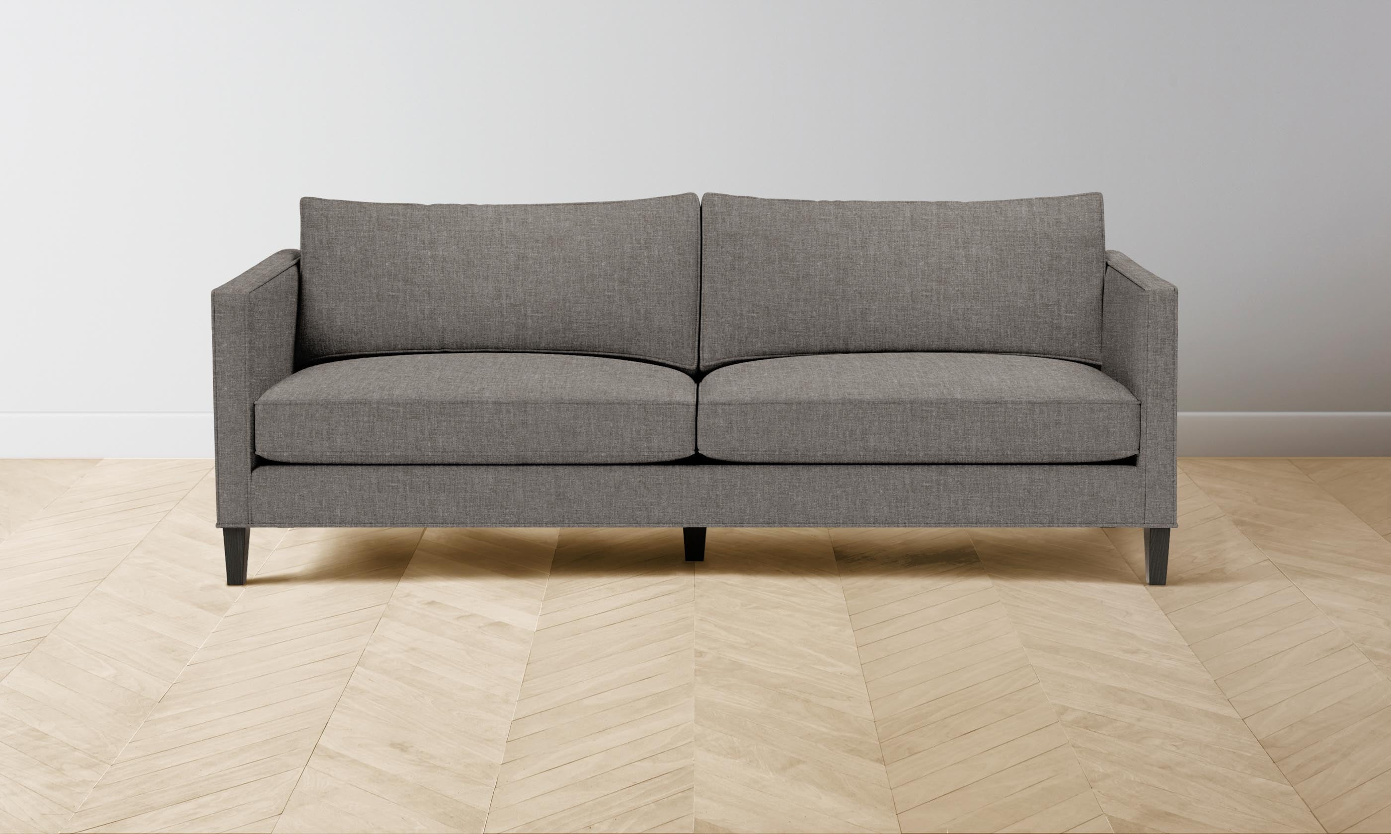 The Crosby Sofa - Heritage Belgian Linen in Agate | Modern Living Room Furniture for Comfort & Style