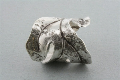Elegant Curled Leaf Ring - Sterling Silver Jewelry for Women, Perfect for Everyday Wear & Special Occasions