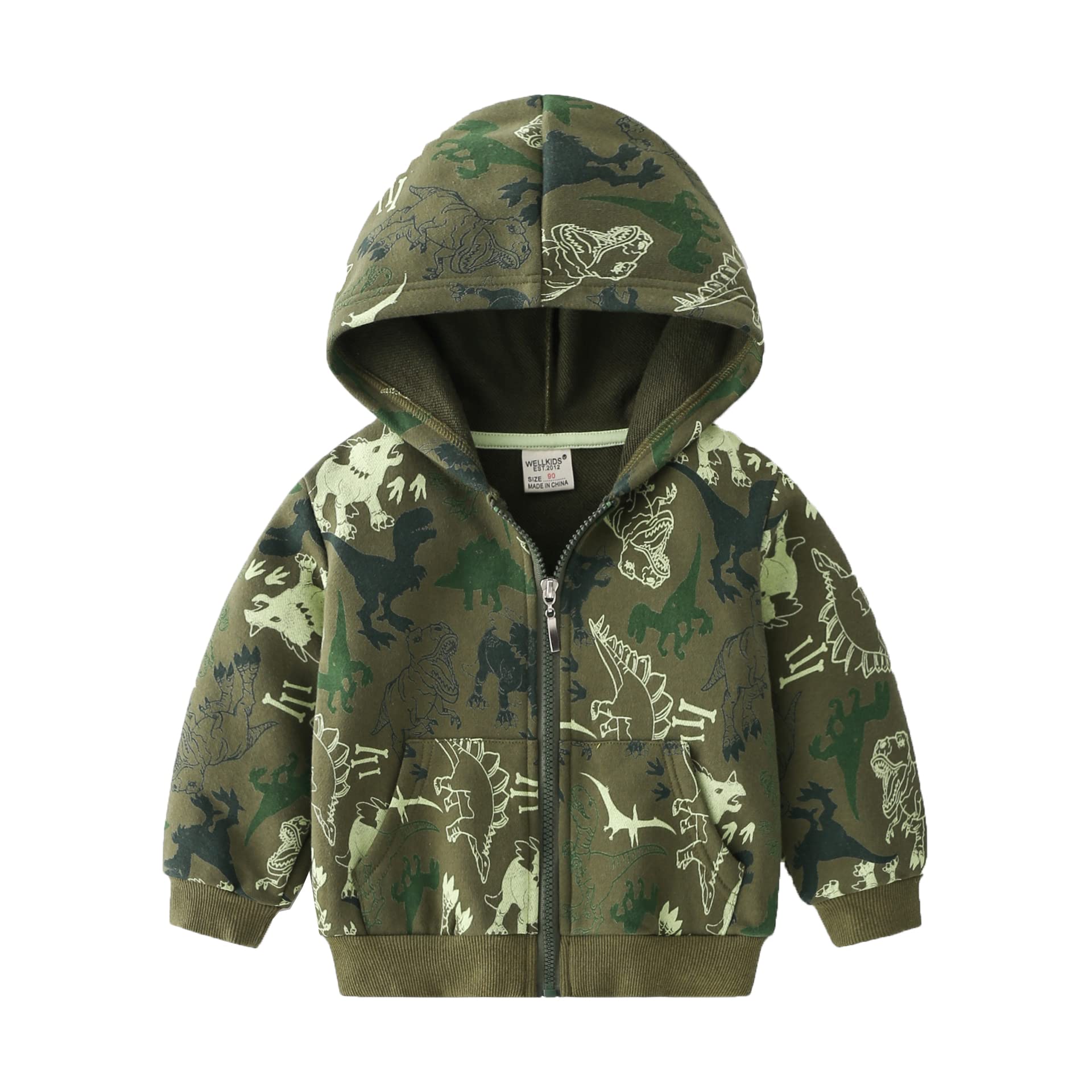 CuteOn Toddler Baby Boys' Coats Hoodie Zip Jackets Windbreaker - Warm & Stylish Outerwear for Outdoor Play & Daily Adventures
