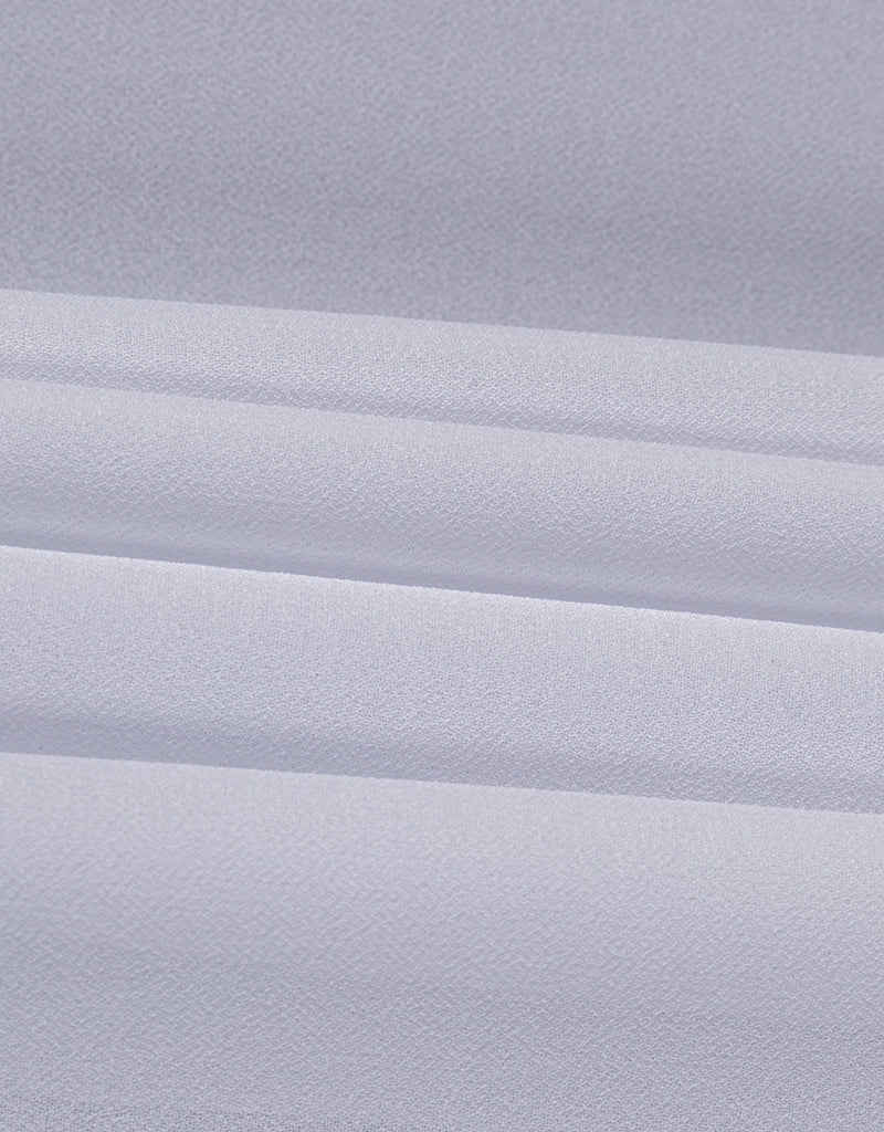 Elegant Chiffon Shawl in Shades of White - Lightweight Scarf for Women, Perfect for Weddings, Parties & Evening Events