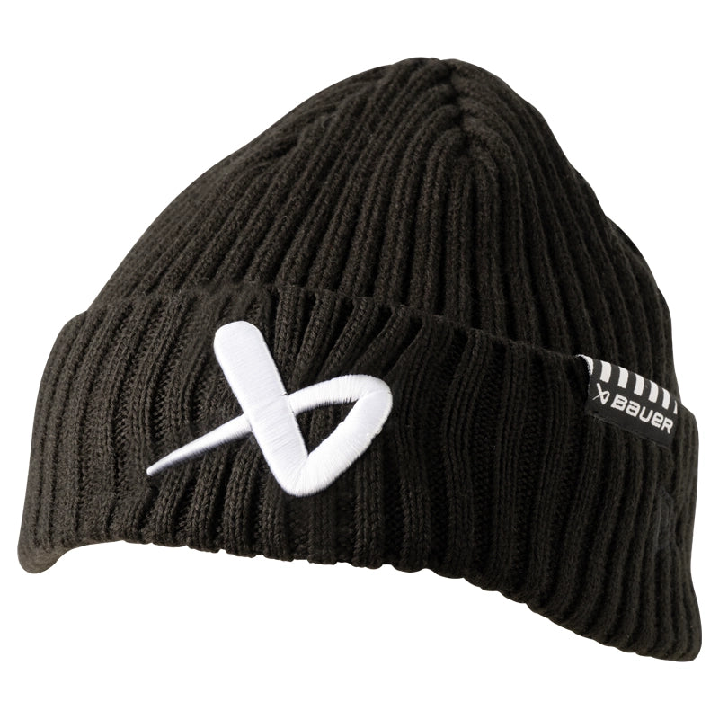 Bauer New Era Fisherman Beanie - Warm Winter Knit Hat for Men & Women - Black - Perfect for Outdoor Activities, Skiing, and Cold Weather Fashion