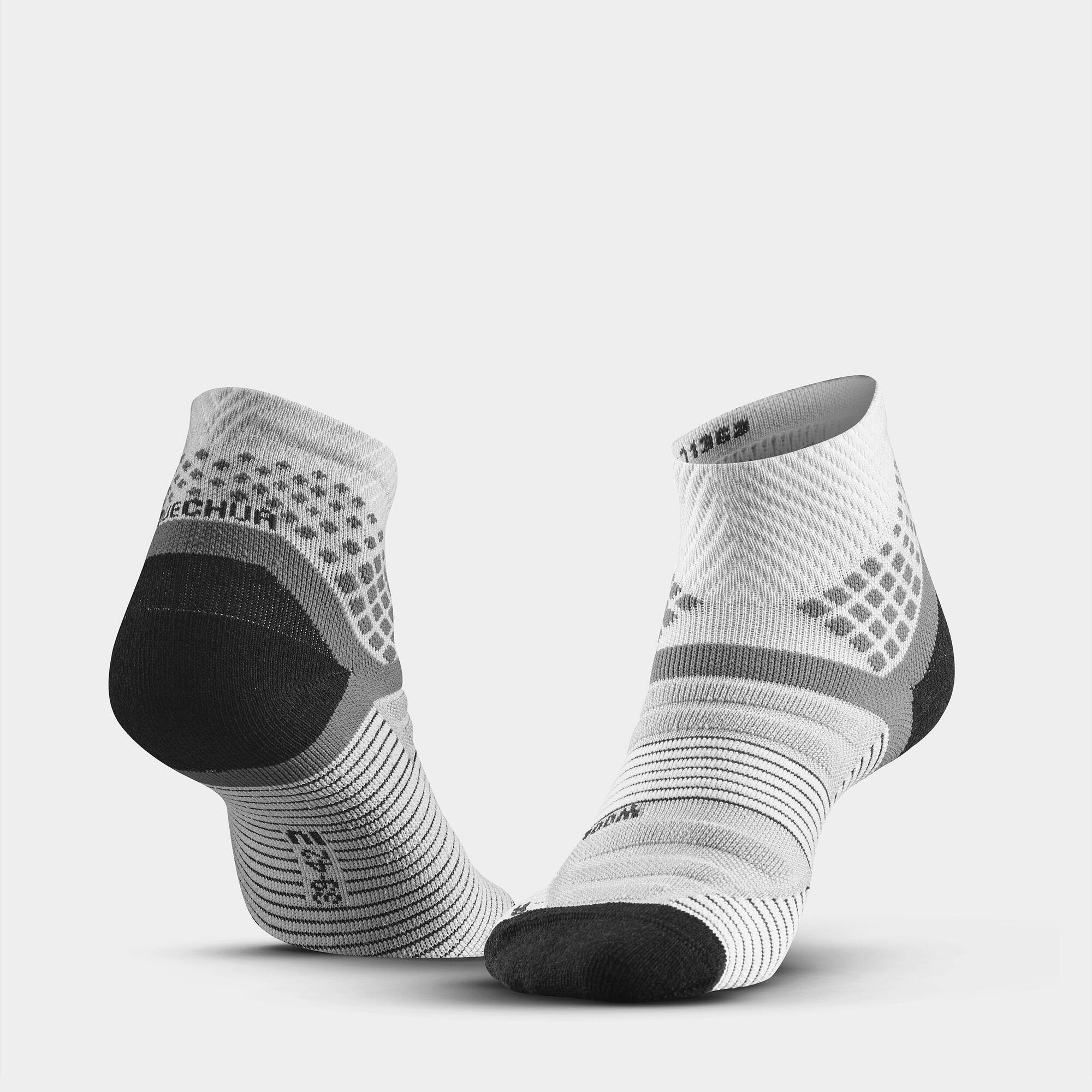 Quechua Hike 900 Mid Hiking Socks - 2 Pairs of Breathable Cushioned Socks for Men & Women - Perfect for Trekking, Backpacking & Outdoor Adventures