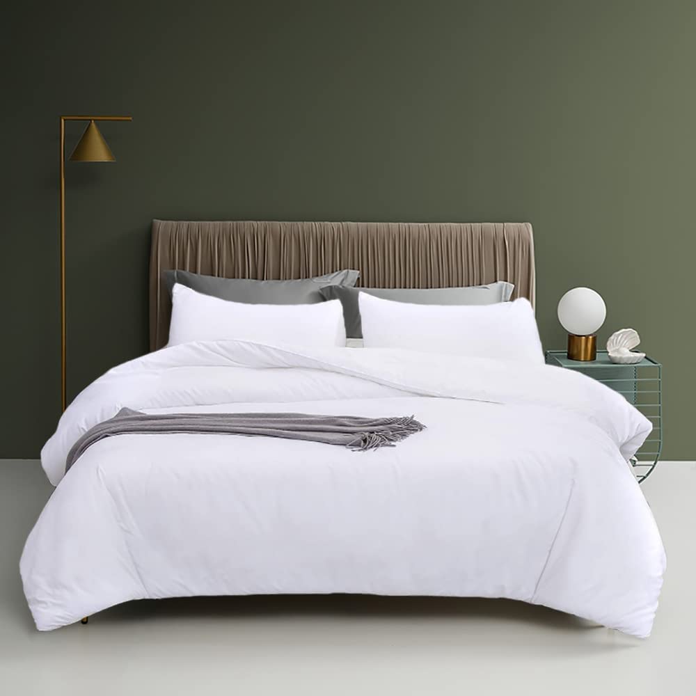 White California King Comforter Set - Solid Bedding for Luxurious Sleep