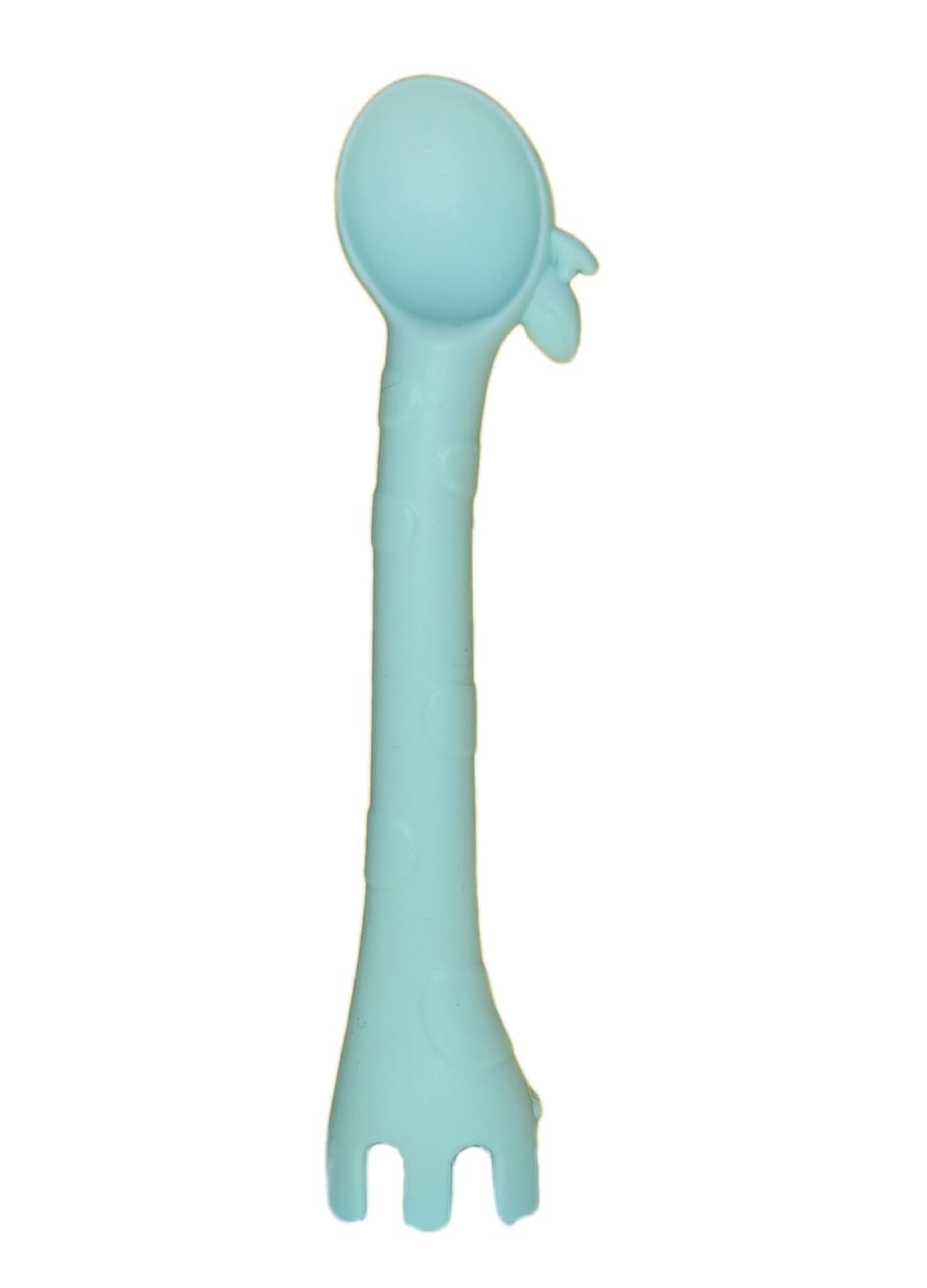 Kritiu BPA-Free Silicone Teether & Baby Spoons Set - Safe Infant Feeding Essentials for 6+ Months - Soft Peach & Sky Blue - Perfect for Soothing Sore Gums & Introducing Solid Foods