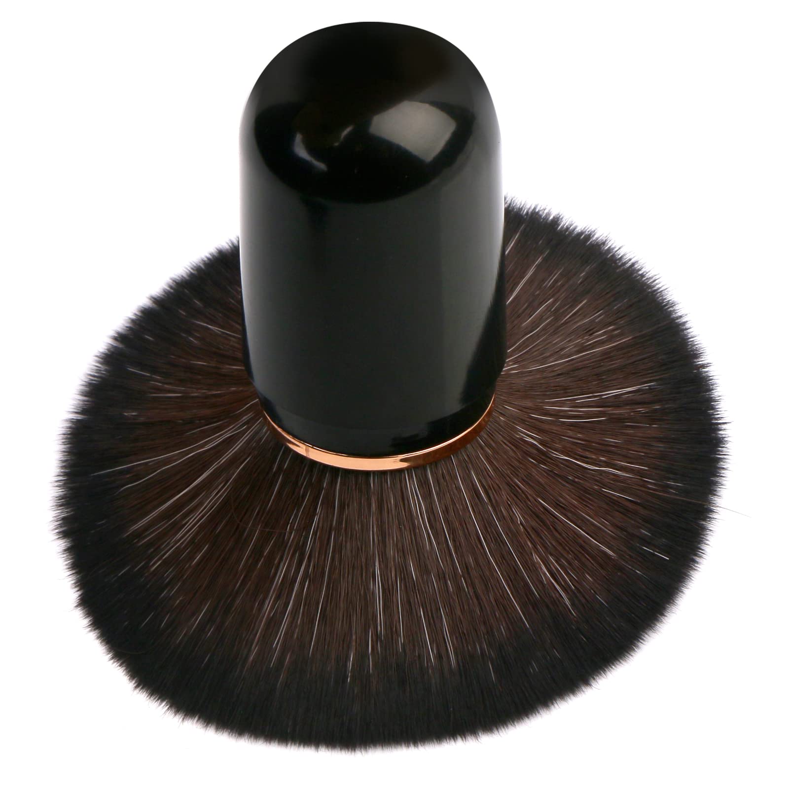 UNIMEIX Retractable Kabuki Brush - Travel Makeup Brush Set for Liquid, Powder & Cream Foundation | Face Blush & Contouring Brush | Compact Black Design for On-the-Go Touchups