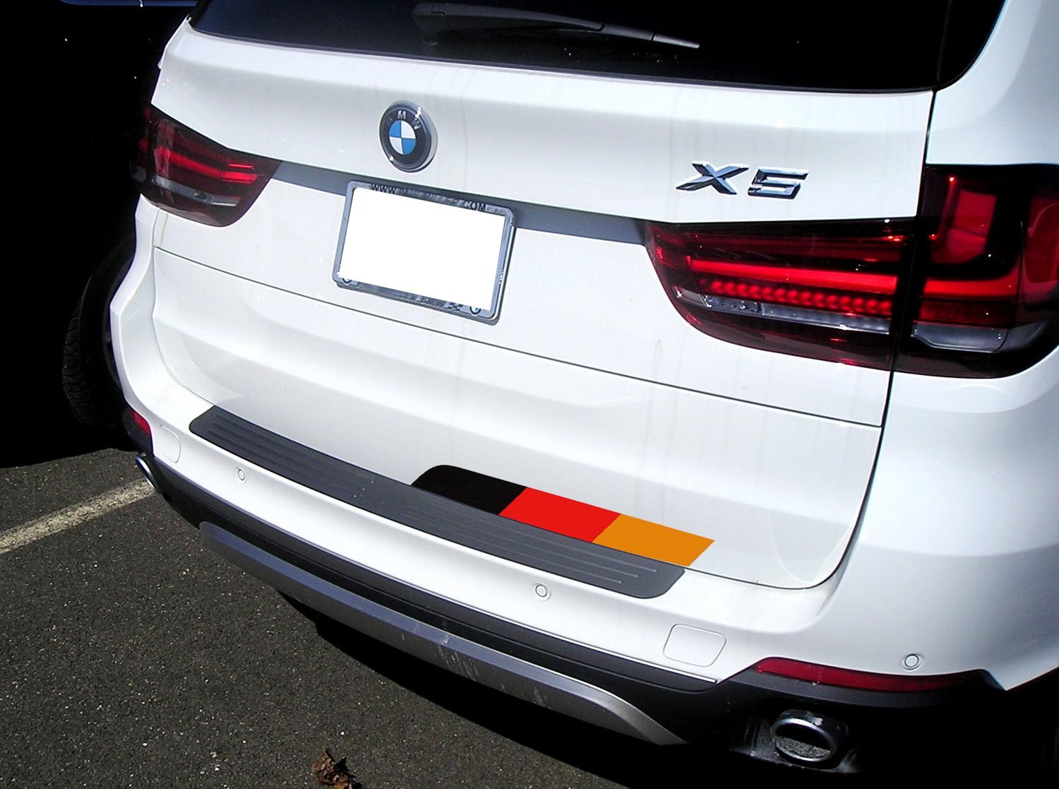 Germany Flag Reflective Decal Sticker 17x2 inches - Patriotic Car Decoration for Audi, BMW, Mercedes, MINI, VW - Perfect for Car Shows, Sports Events & National Pride Display