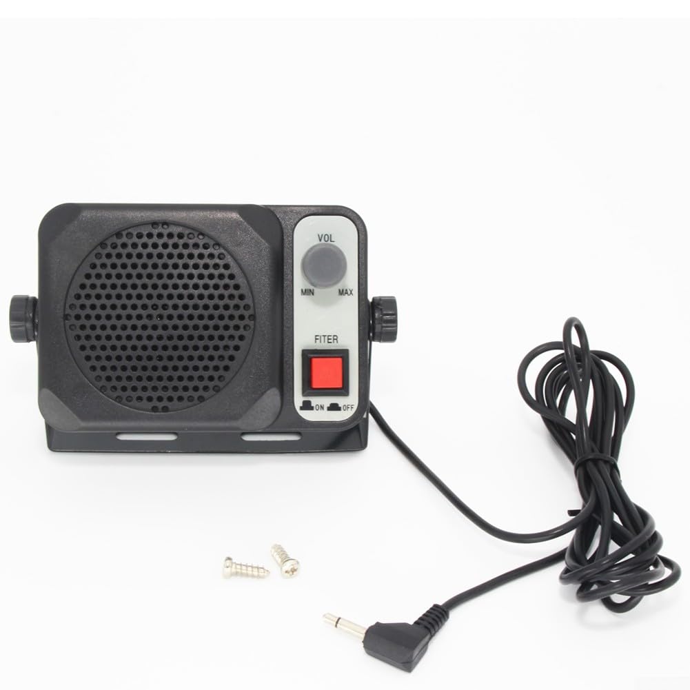 Heavy Duty External Speaker for Car CB Radio - 3.5mm Aux Portable Loudspeaker with Clear Sound | Perfect for Truck Drivers, Road Trips & Emergency Communication