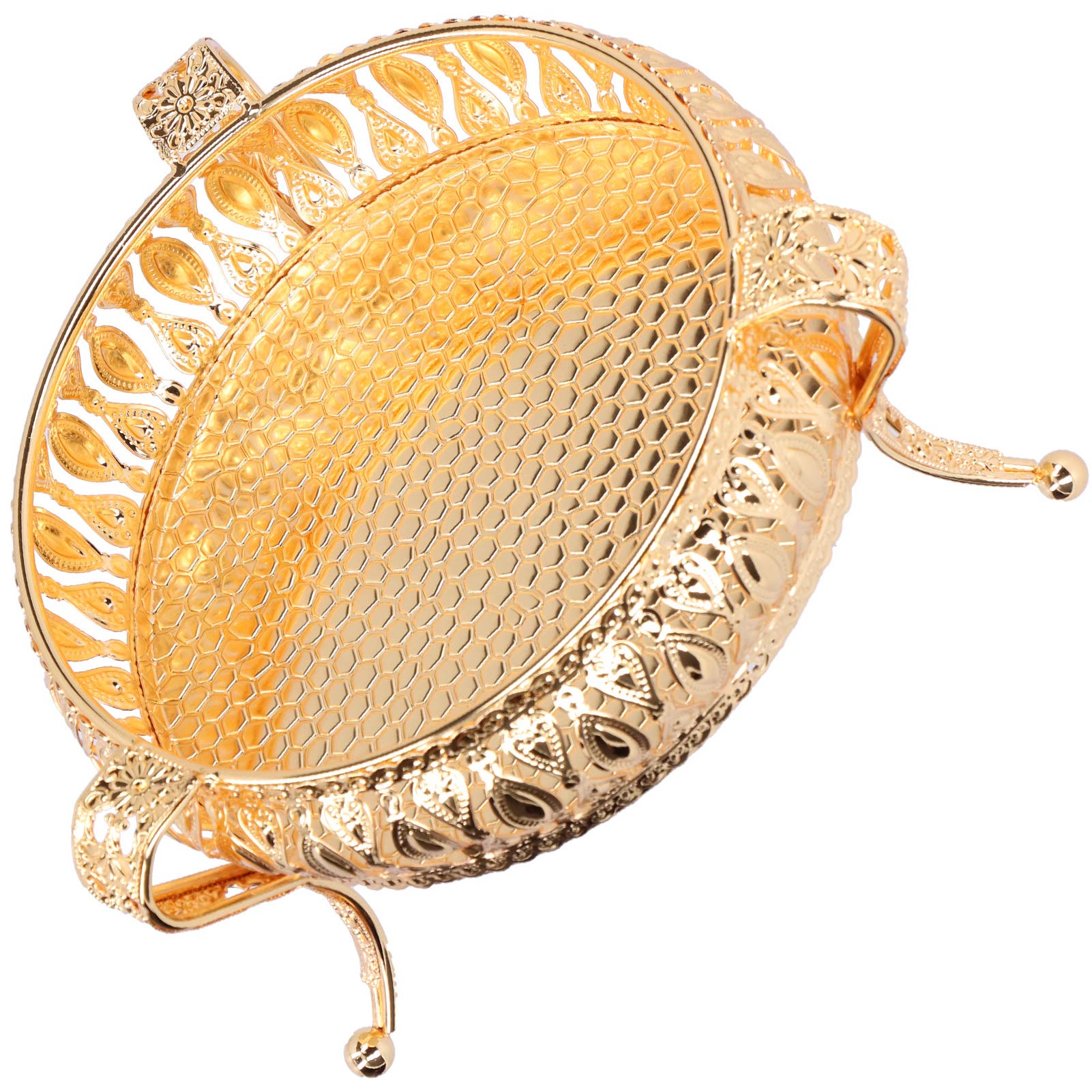 Vintage Zinc Alloy Metal Fruit Tray - Elegant Retro Snack Dish for Fruits, Nuts & Party Appetizers | Perfect for Home Decor, Daily Use & Holiday Entertaining