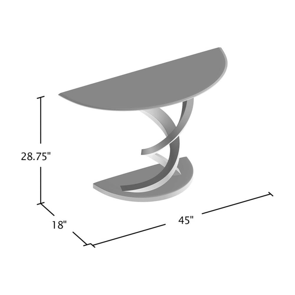 Furniture of America Kalliope Modern Sofa Table with Metallic Finish - Stylish End Table for Living Room, Bedroom & Office Decor