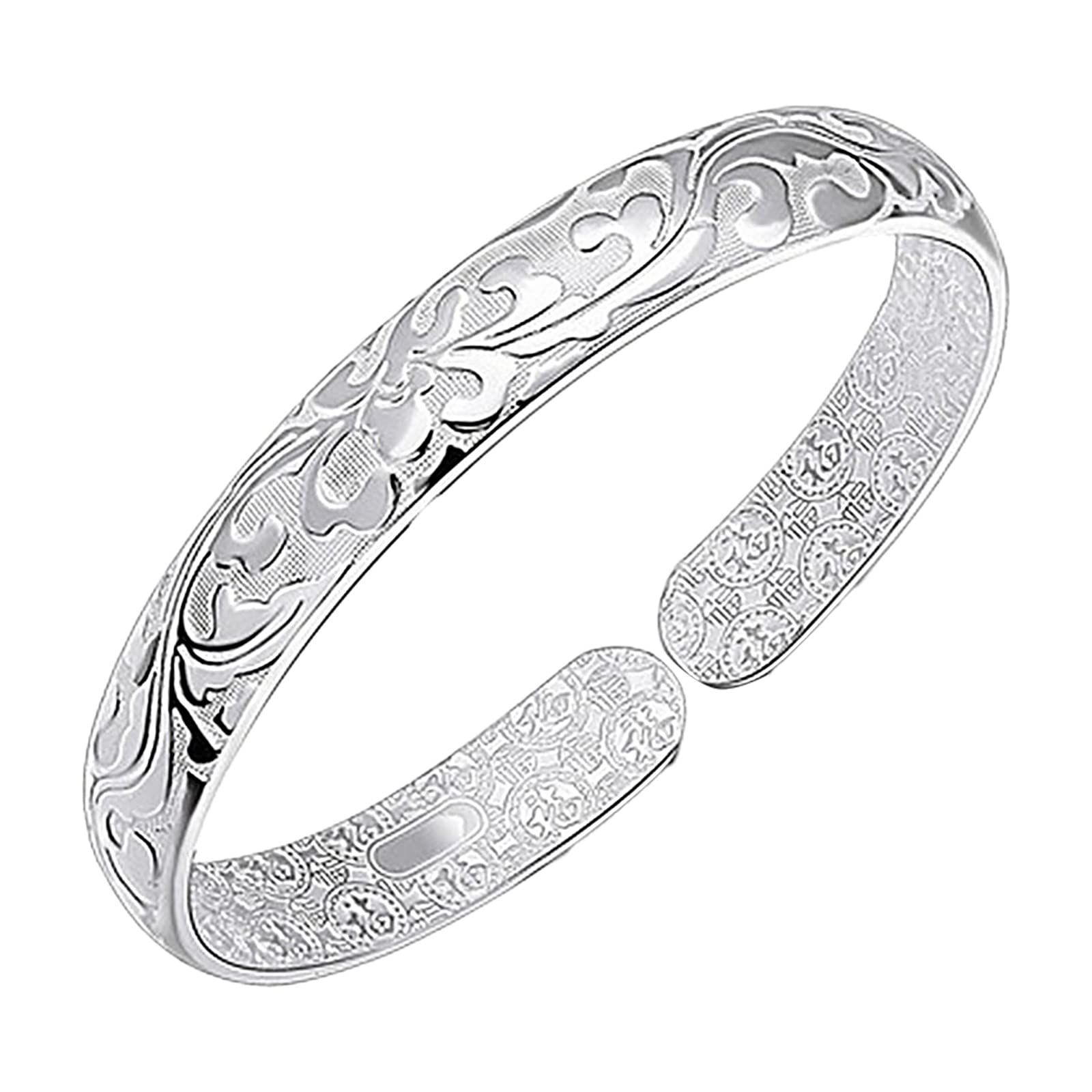 Elegant Flower Bracelets for Women - Fashionable Cuff Bracelet Jewelry Set - Perfect for Weddings, Parties & Everyday Wear