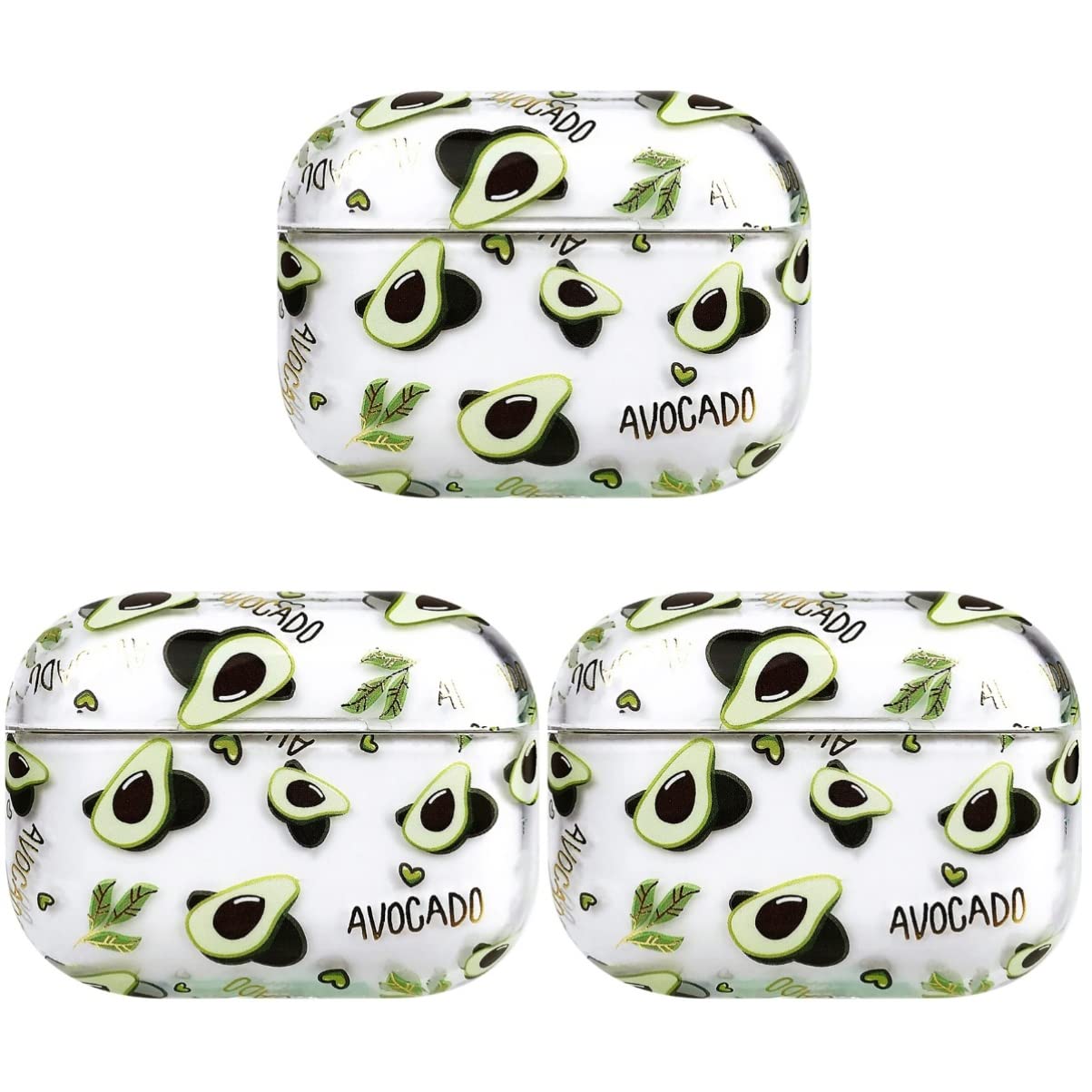 UKCOCO 3-Pack Silicone Protective Case Cover for AirPods Pro - Shockproof, Anti-Slip Wireless Earbuds Case (Perfect for Gym, Running, Travel & Daily Use)