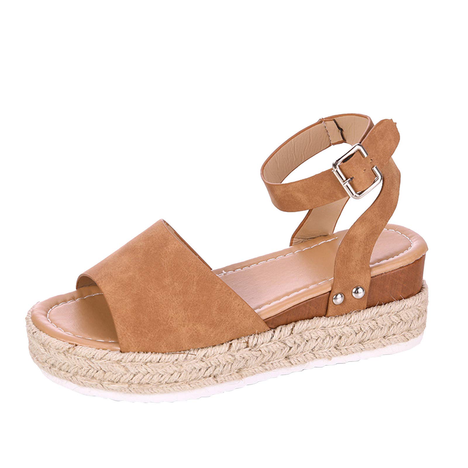 Jianglianga Women's Dressy Summer Sandals - Wedge Ankle Strap Espadrilles, Flip Flops & Open Toe Sandals for Beach, Vacation & Casual Outings