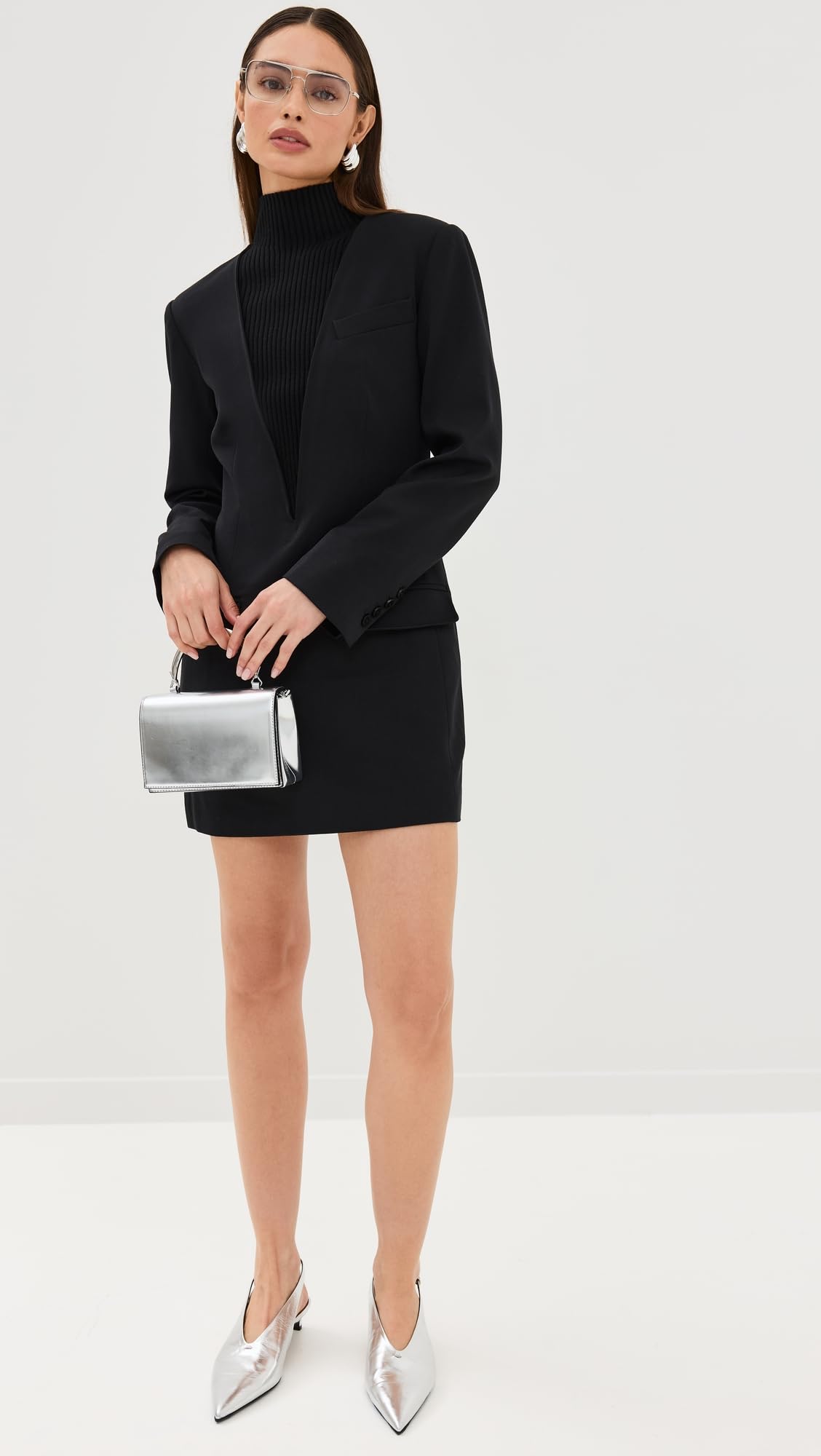 STAUD Women's Arc Evening Bag - Elegant Clutch for Parties, Weddings & Night Out | Premium Leather Crossbody Purse for Women | Perfect for Date Night & Special Occasions