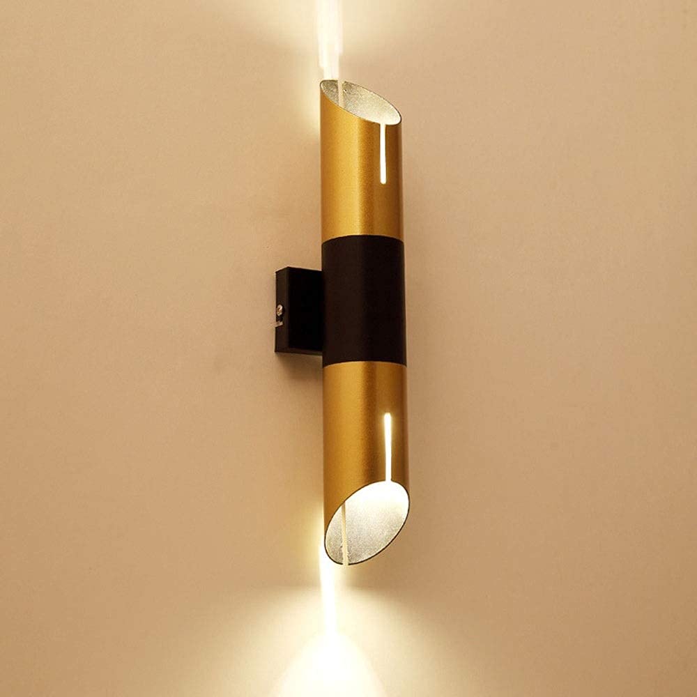 Modern Wall Lamp - Up Down Iron Art Sconce with Spotlight for Living Room, Bedroom, Hallway & Bathroom | Indoor Decorative Wall Lighting for Home & Office Spaces